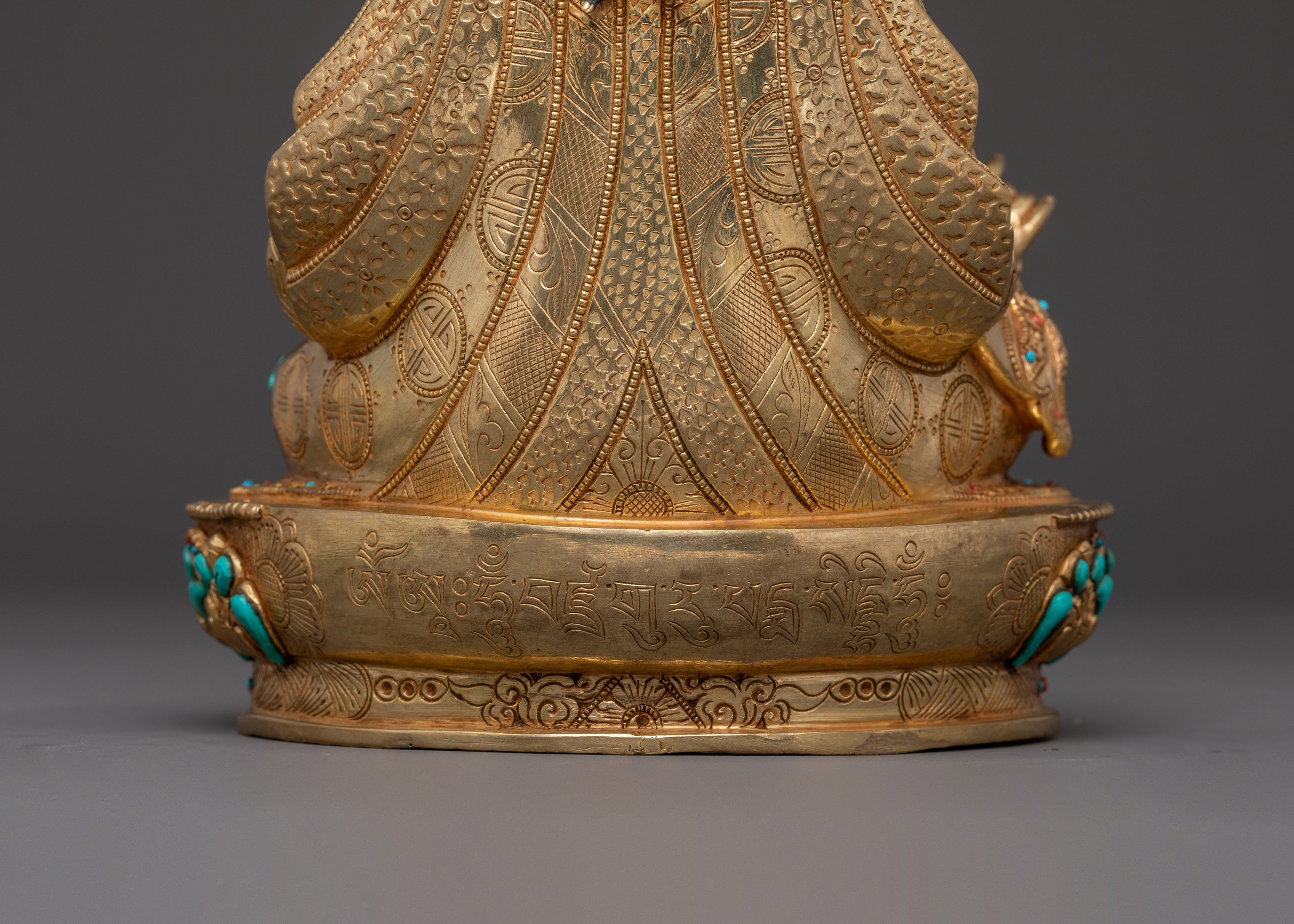 Handcrafted Guru Rinpoche Consort Set – 24K Gold Gilded Copper Masterpiece