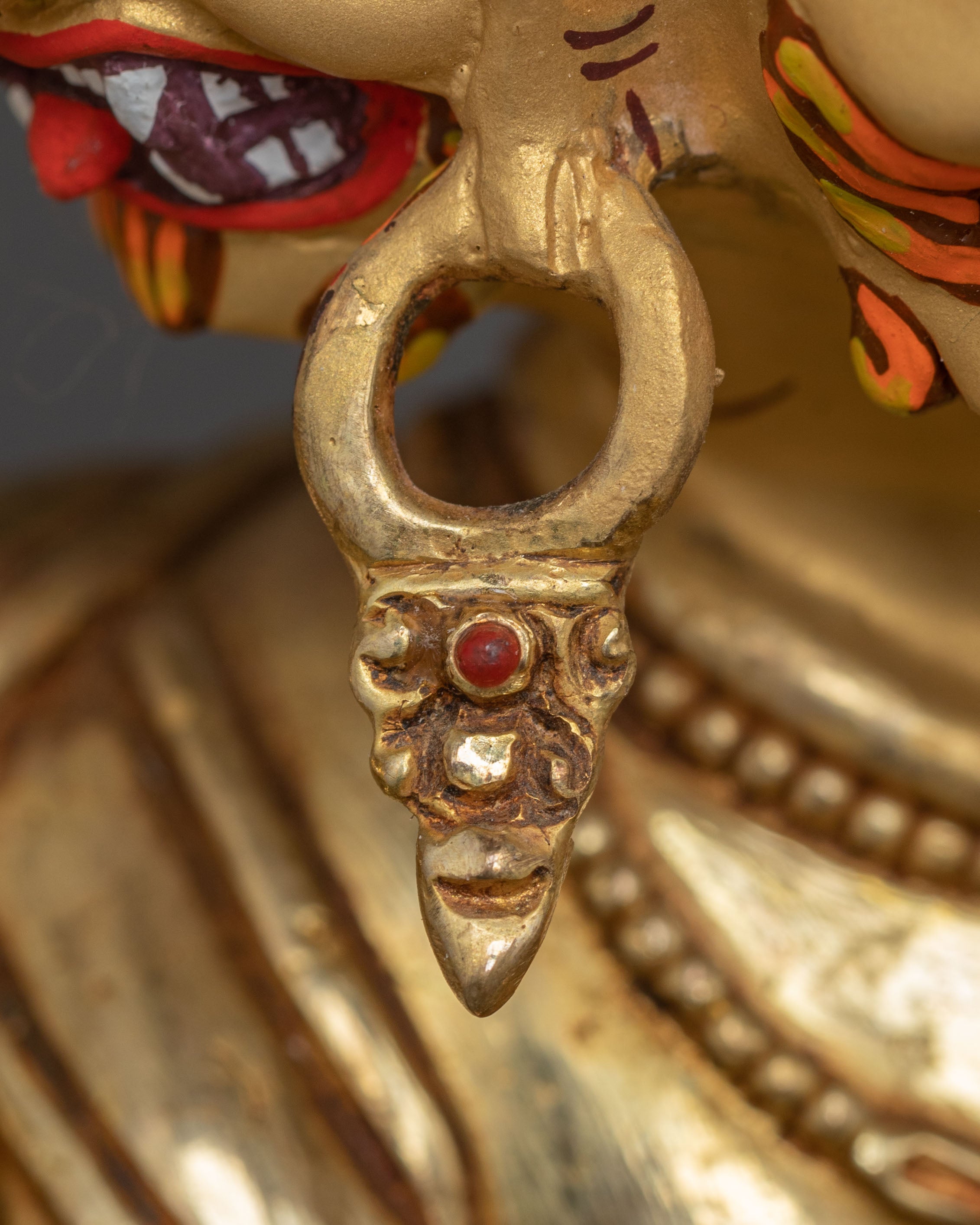 Hayagriva Handcrafted Statue | 24K Gold Gilded Copper