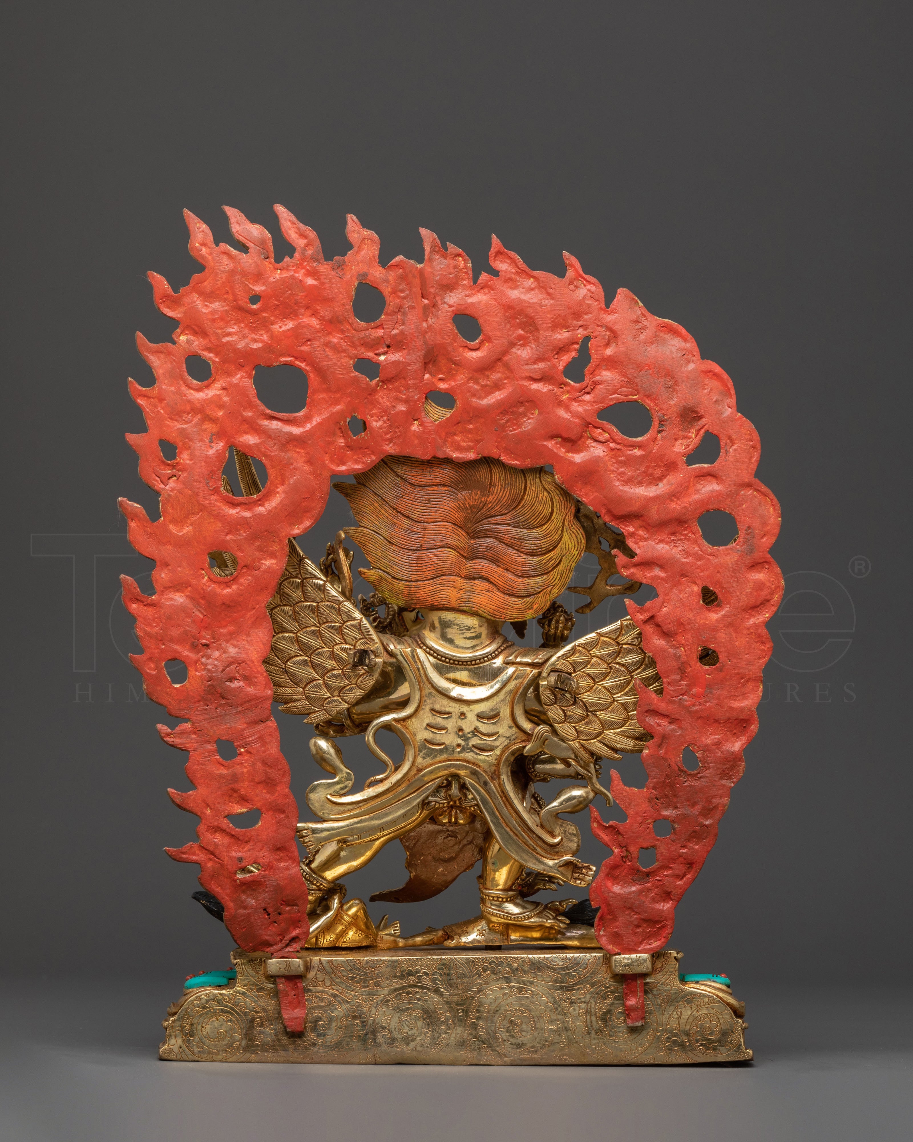 Hayagriva Handcrafted Statue | 24K Gold Gilded Copper