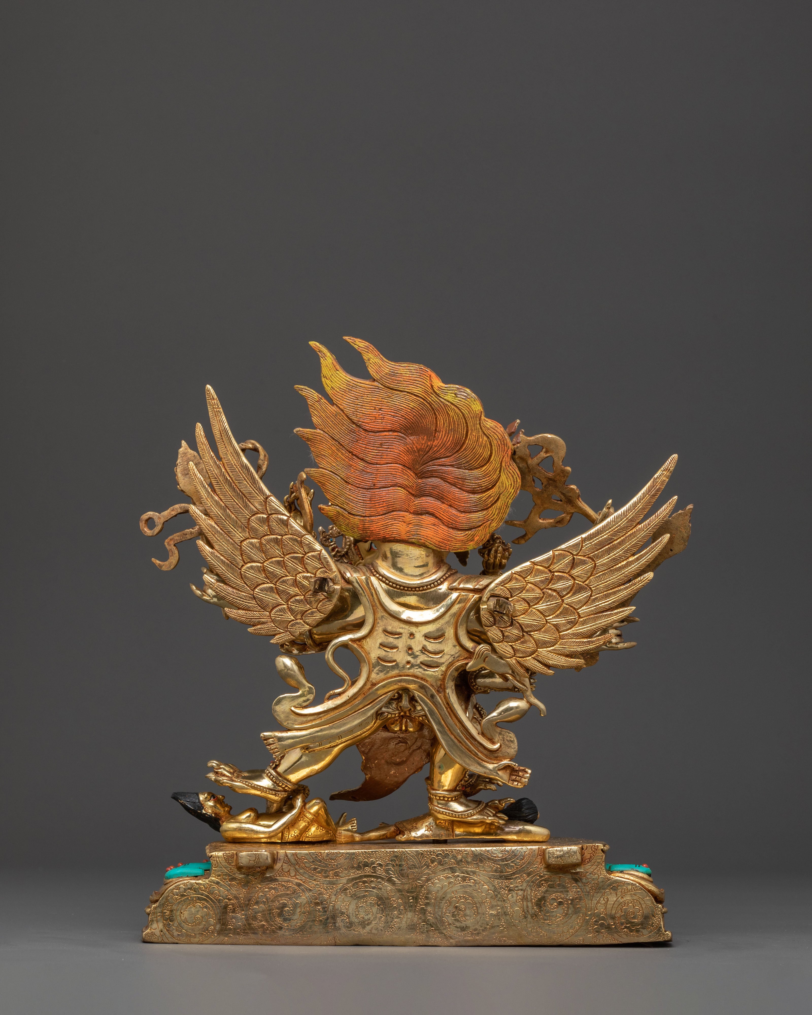 Hayagriva Handcrafted Statue | 24K Gold Gilded Copper