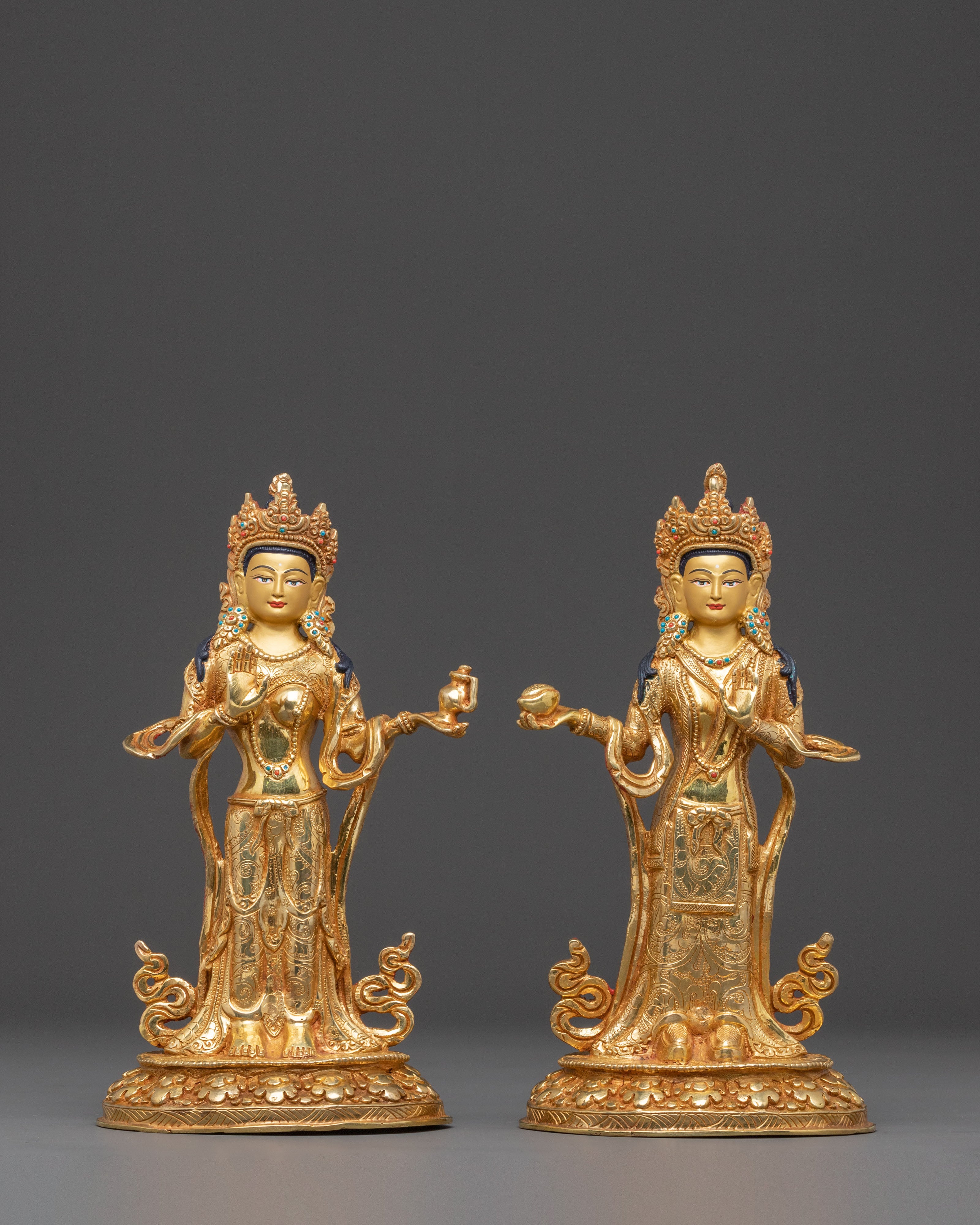 Yeshe Tsogyal and Mandarava Statue Set