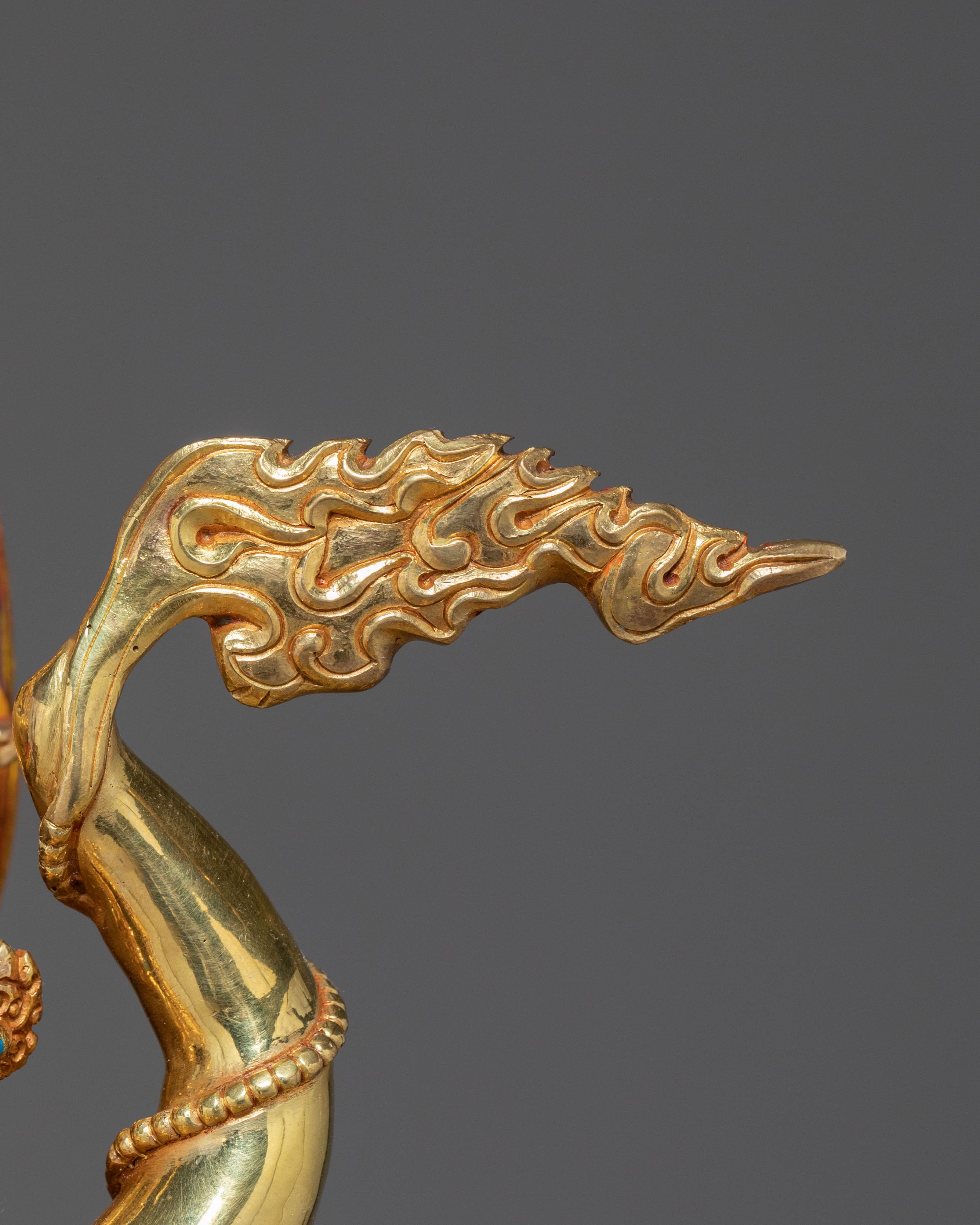 Yamantaka Fierce Protector Statue – 24K Gold Gilded Masterpiece