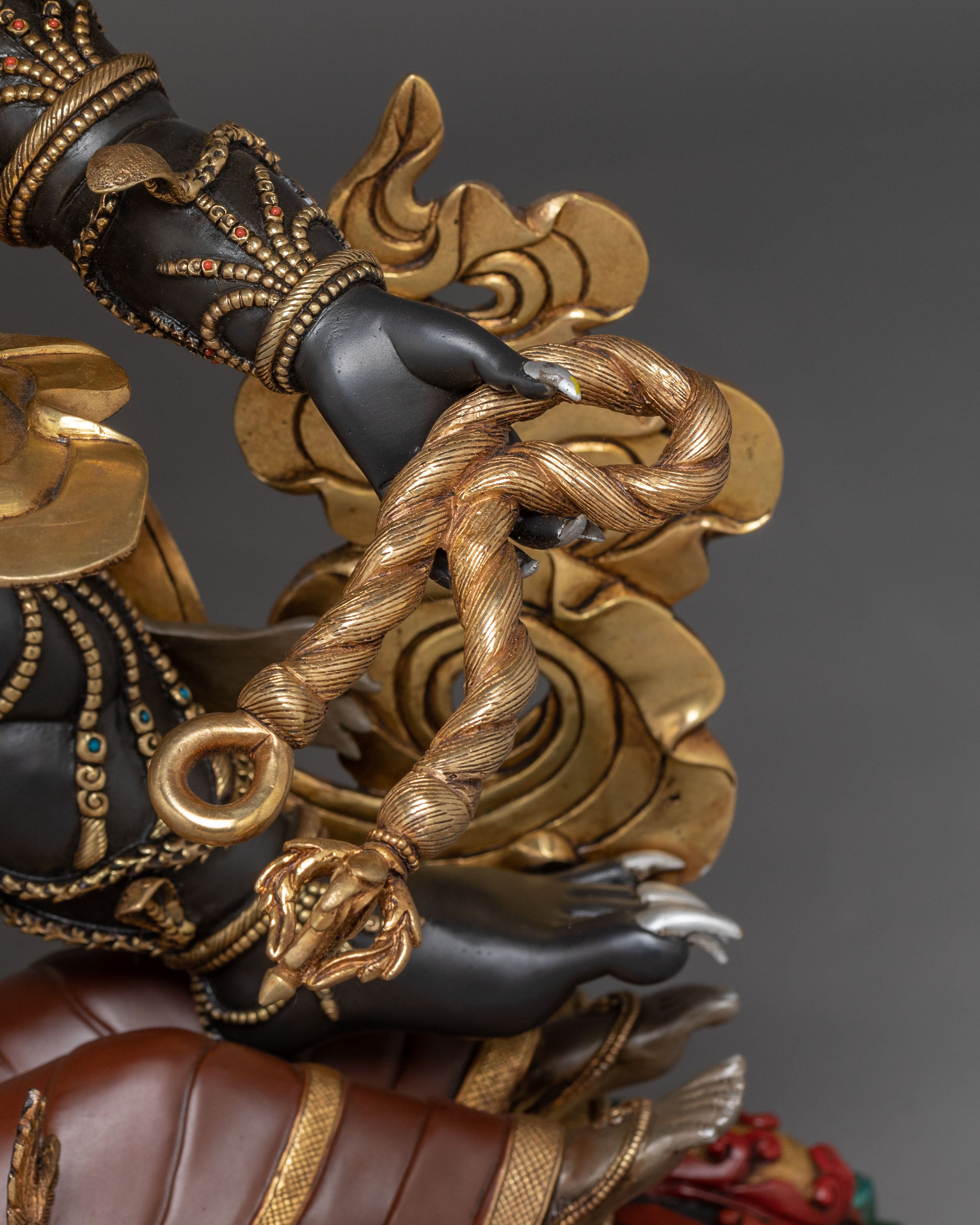 Big Six Armed Mahakala Statue - Himalayan Handcrafted Artwork