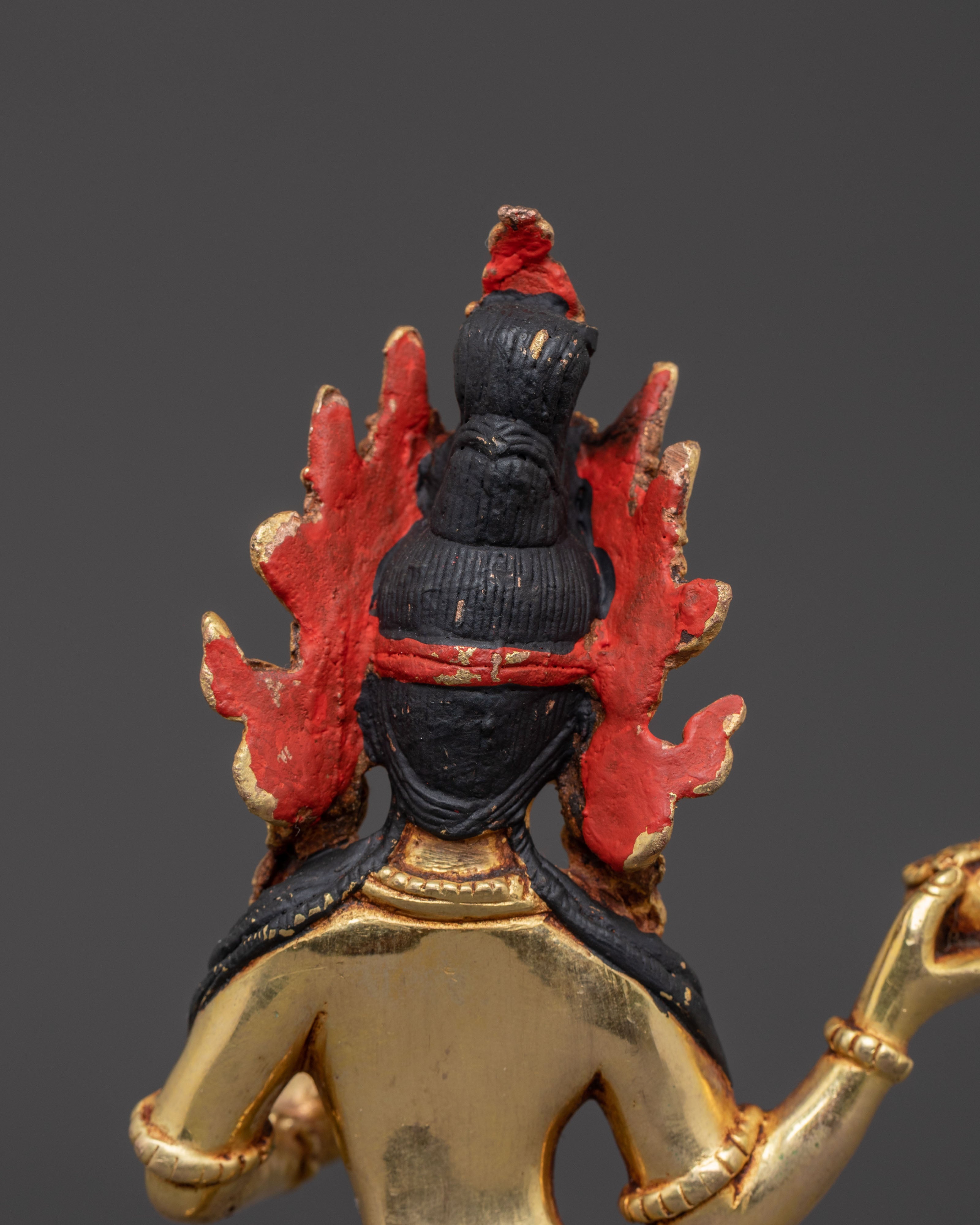 Yeshe Tsogyal Mandarava Statue Set – Gold Gilded Copper Pair