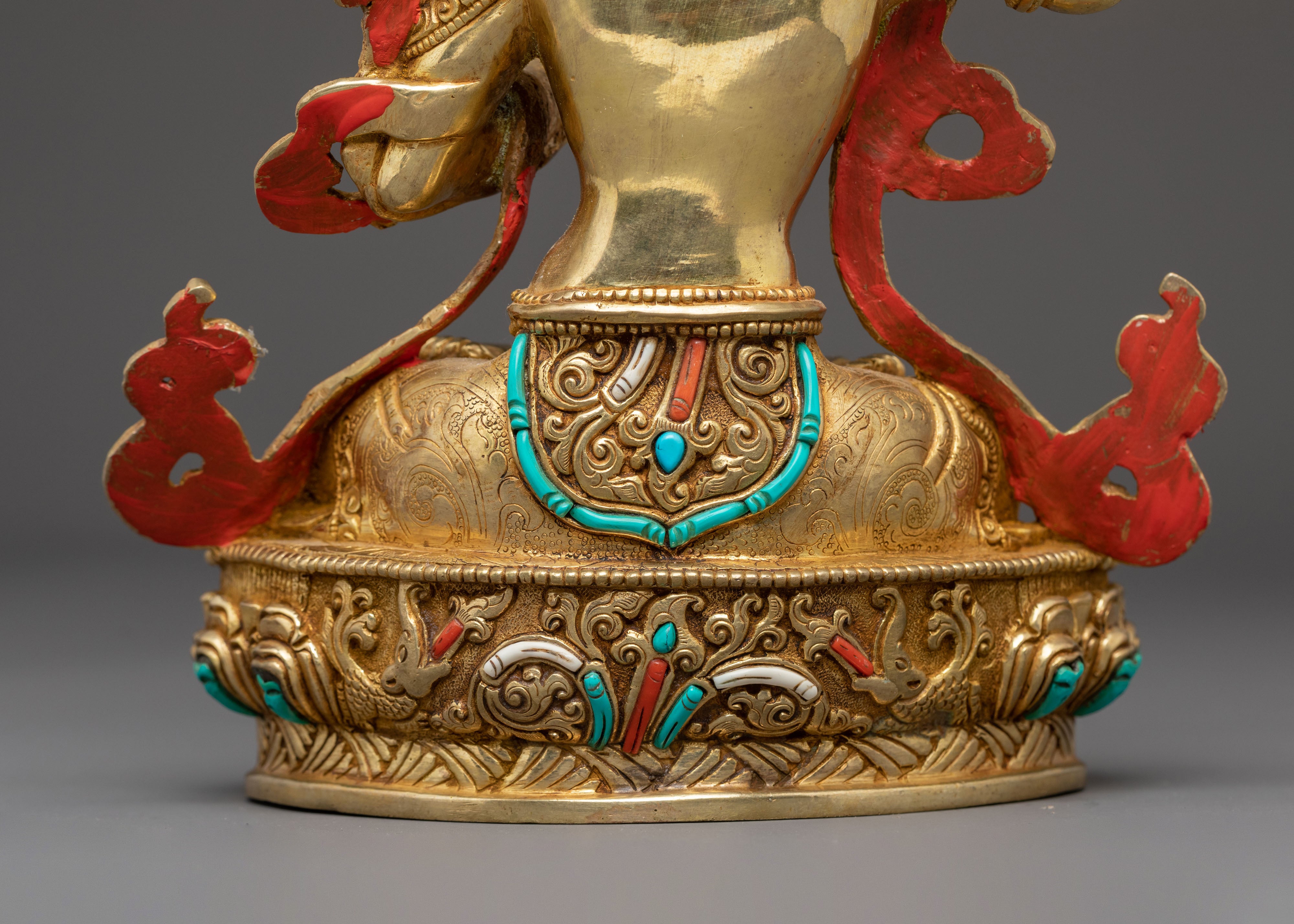 Holy Statue of Manjushri – Radiant Wisdom Sculpture