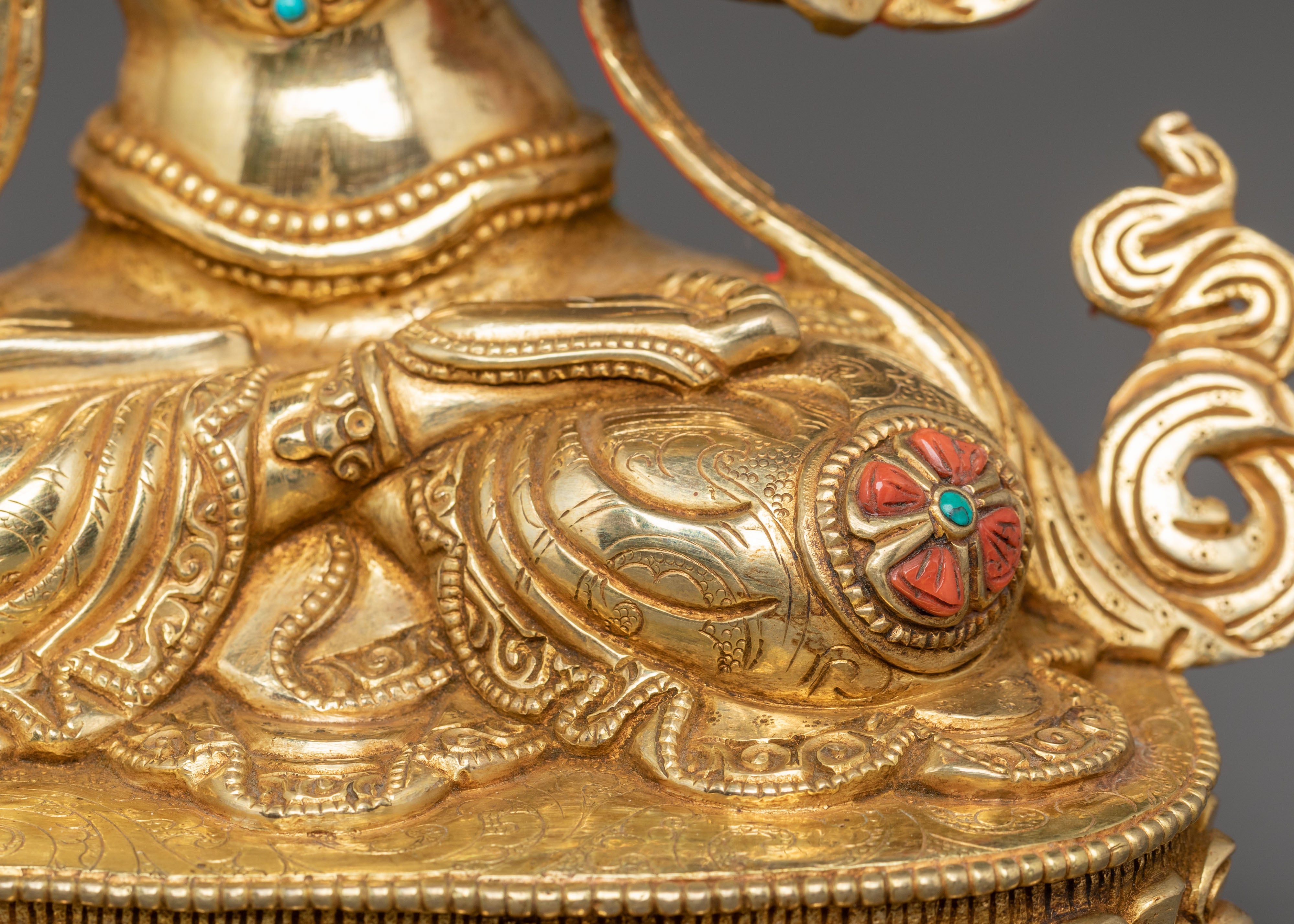 Holy Statue of Manjushri – Radiant Wisdom Sculpture