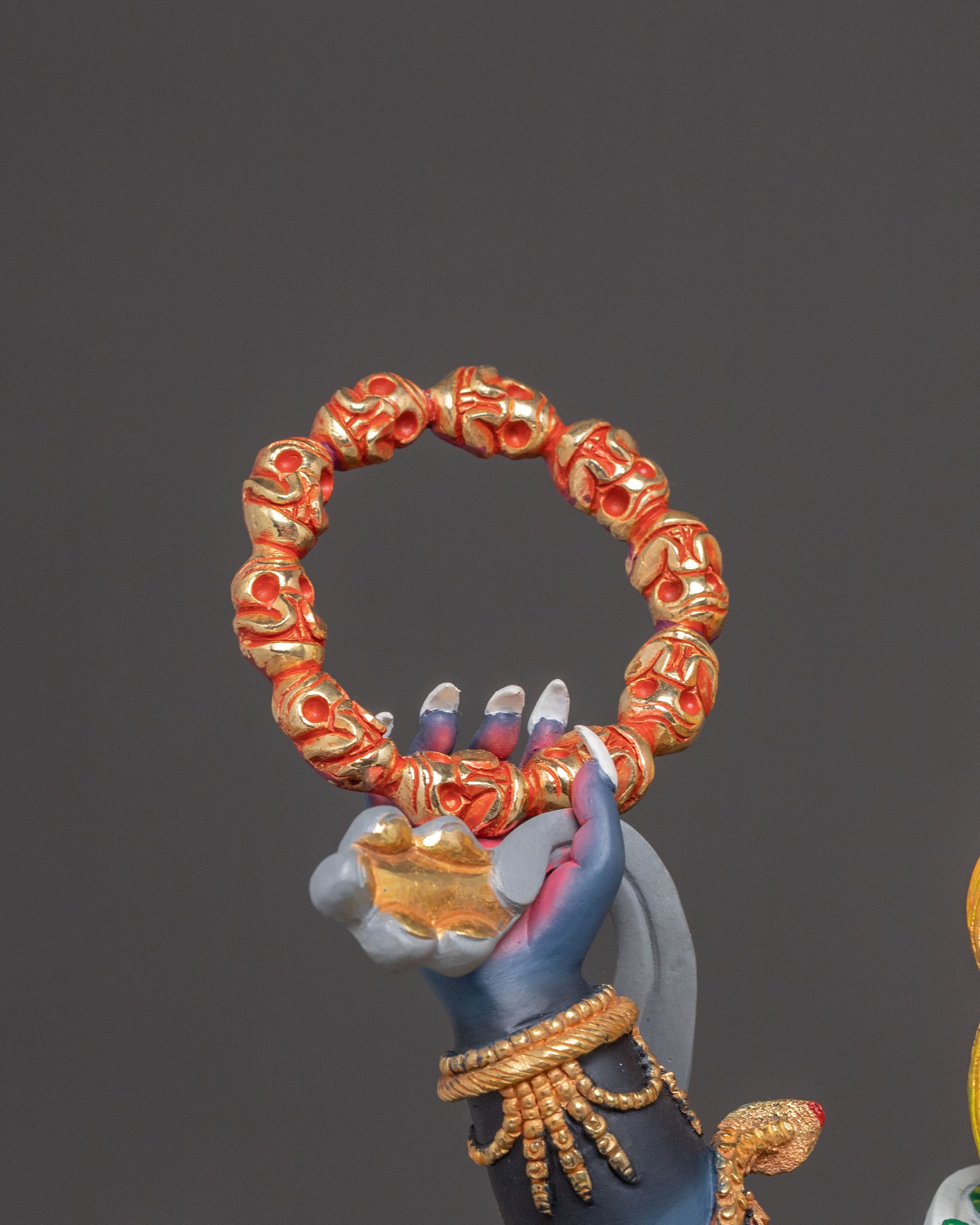 Handcrafted Six-Armed Mahakala Copper Statue – Majestic Protector