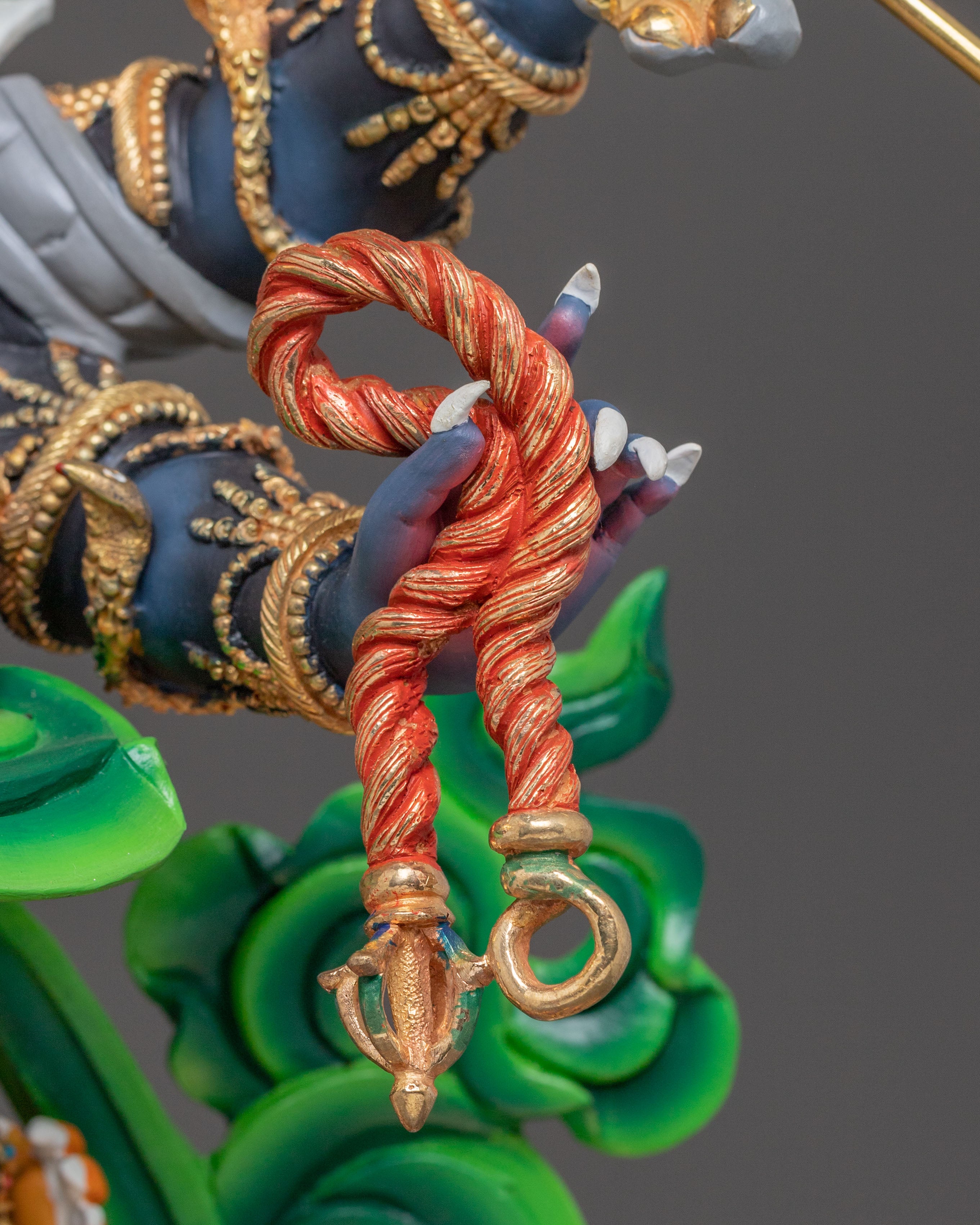 Handcrafted Six-Armed Mahakala Copper Statue – Majestic Protector