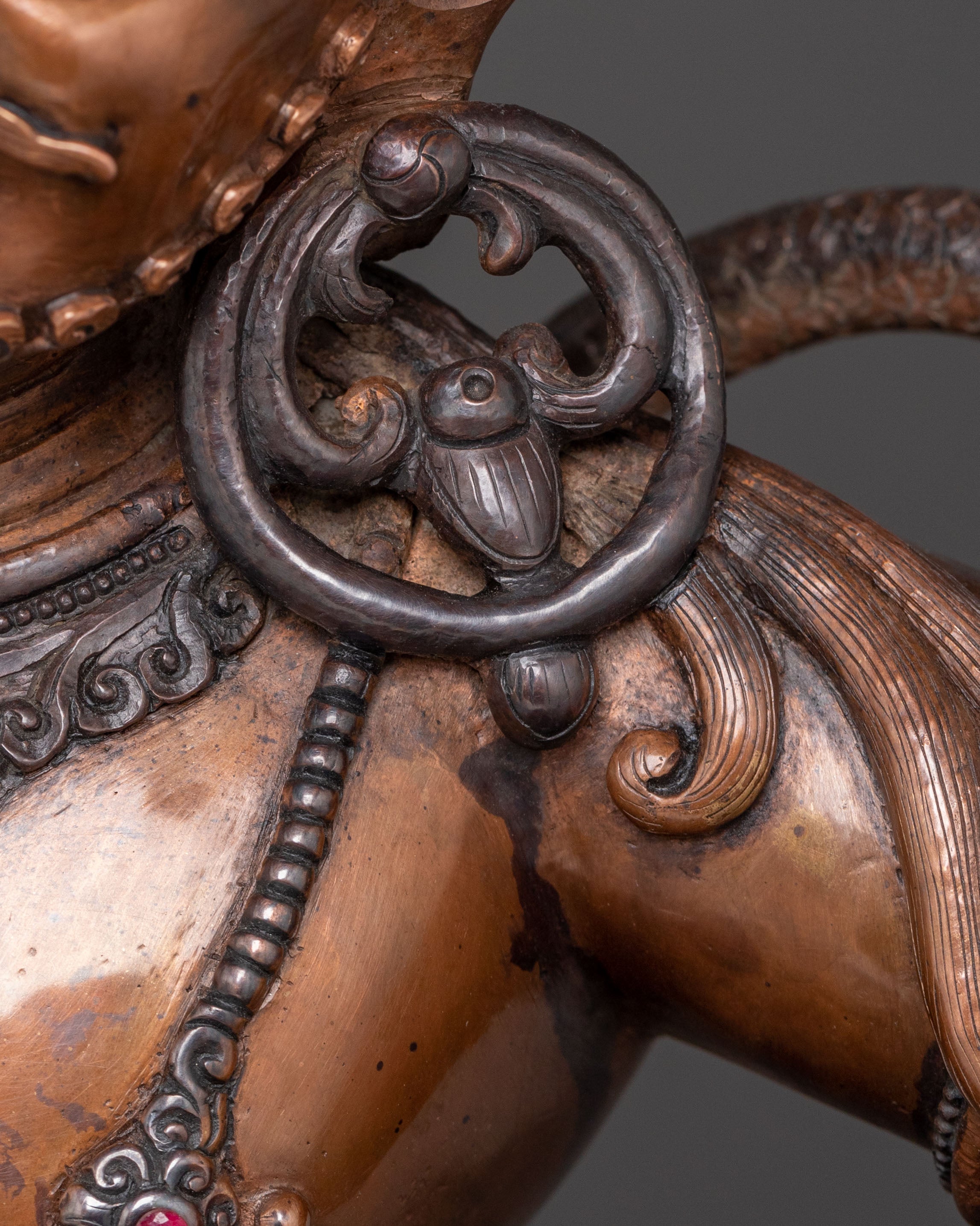 Dombi Heruka Meditation Statue – Oxidized Copper Statue