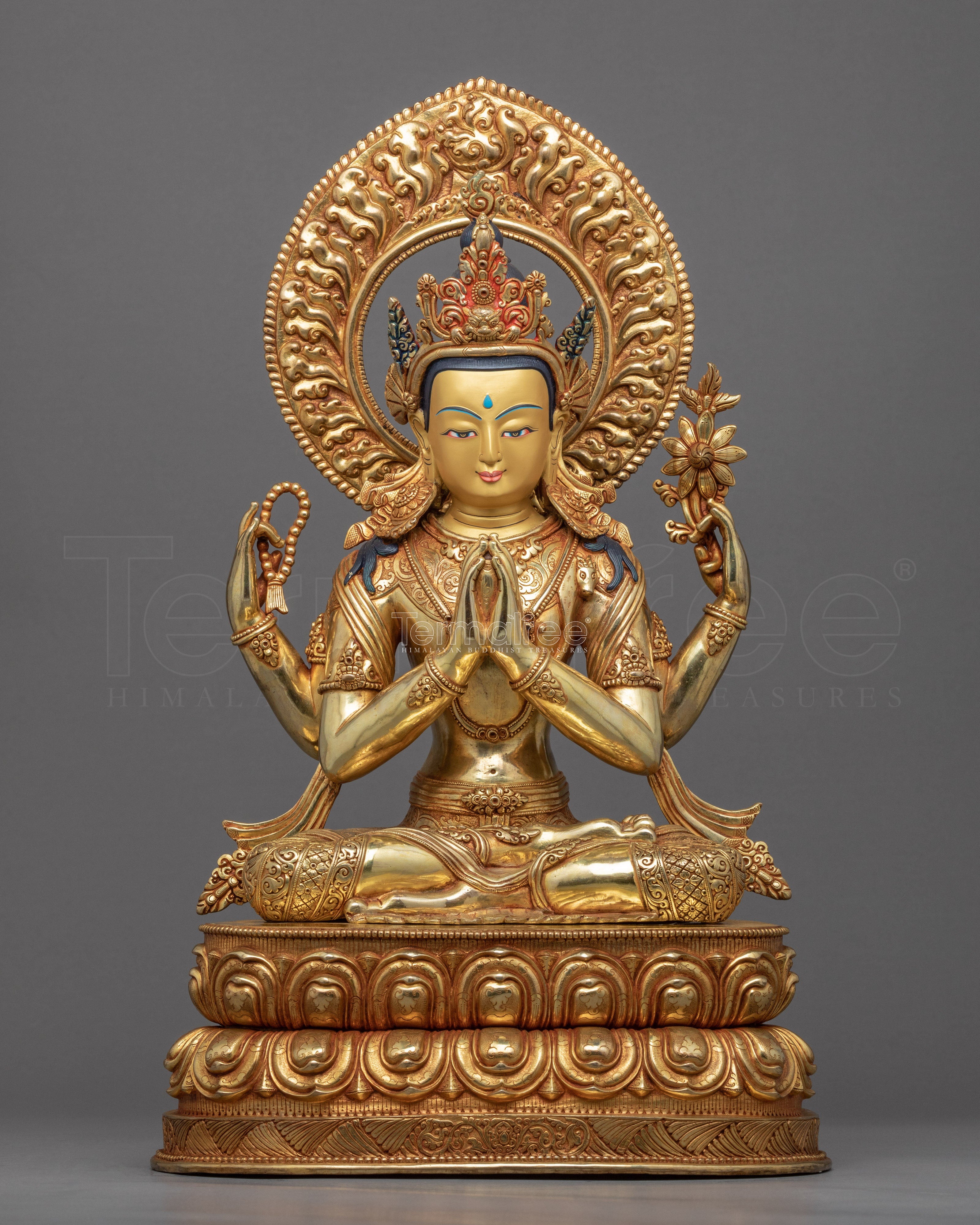 Chenrezig Sadhana Statue | Bodhisattva Avalokiteshvara Sculpture
