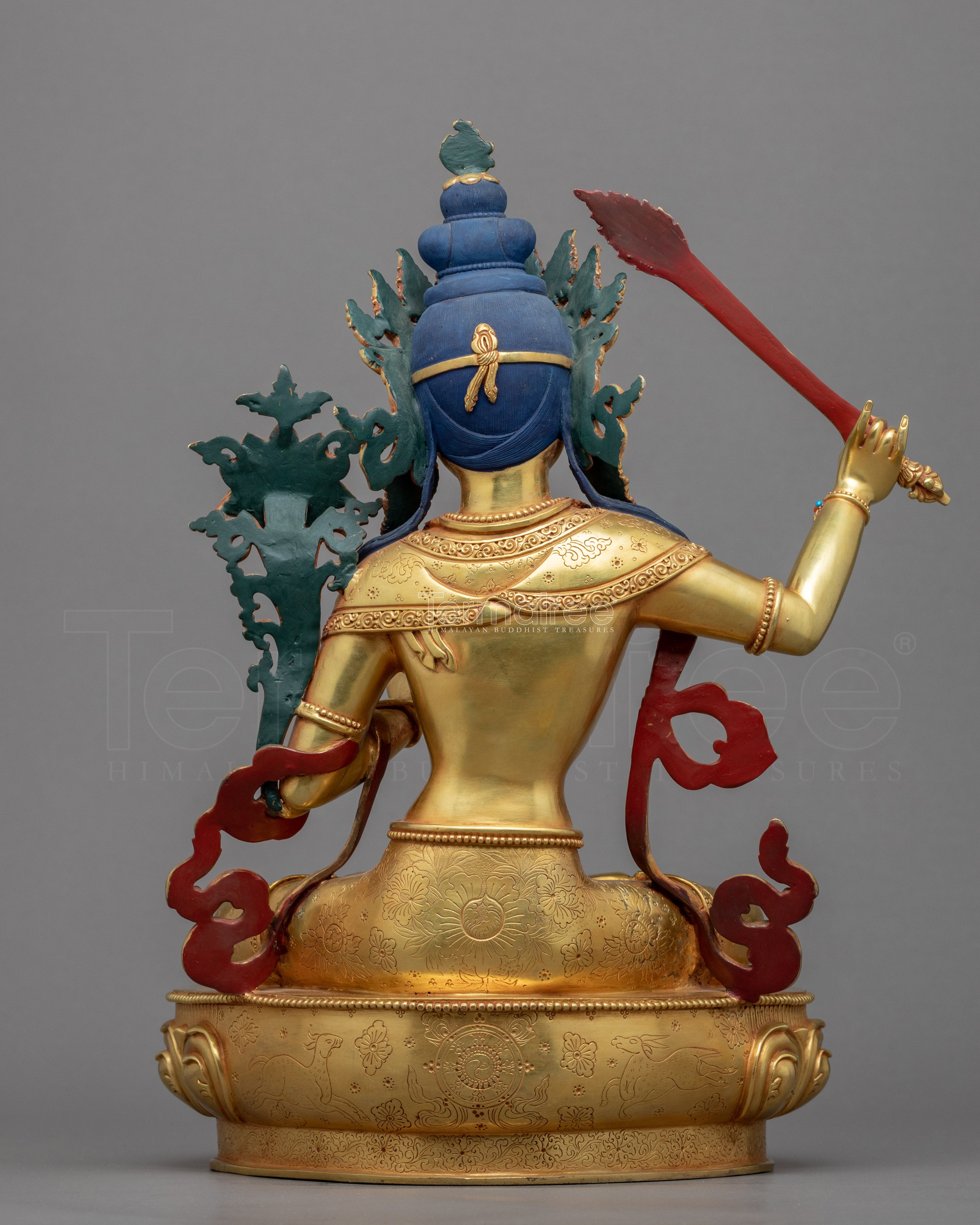 Bodhisattva Manjushri Meditation Statue | Bodhisattva Sculpture For Meditation Practice - Termatree