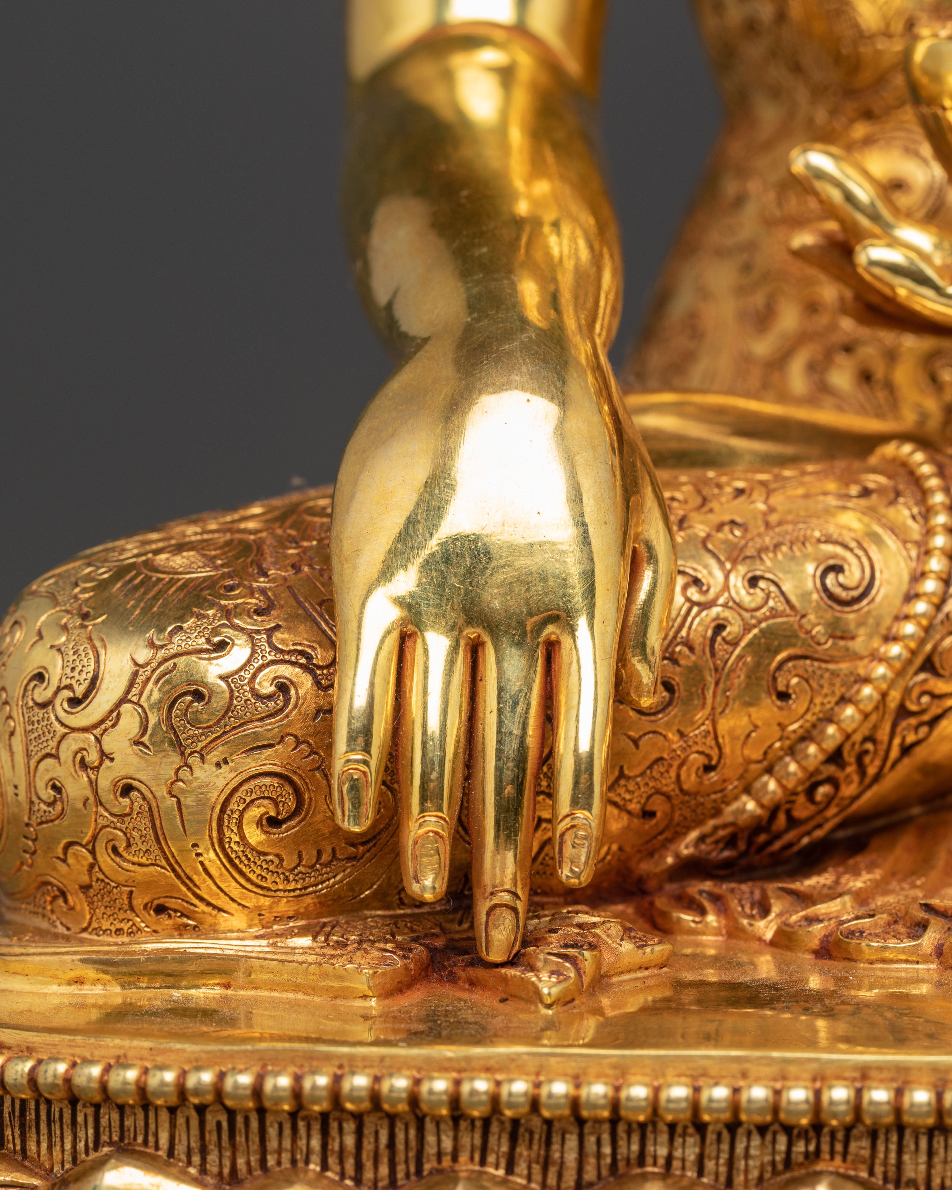 Himalayan Golden Shakyamuni Buddha Handmade Art | Historical Buddha