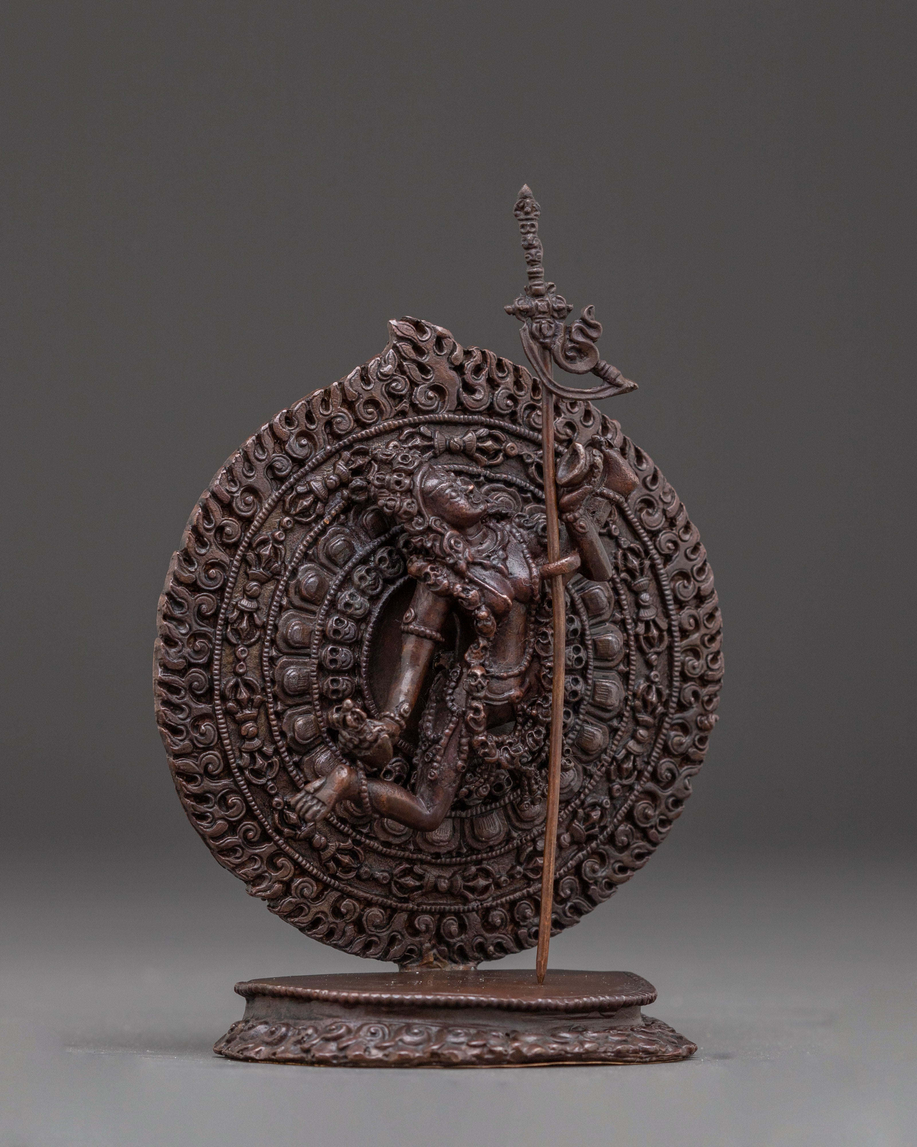 Machine Made Vajrayogini Statue – Oxidized Copper Finish