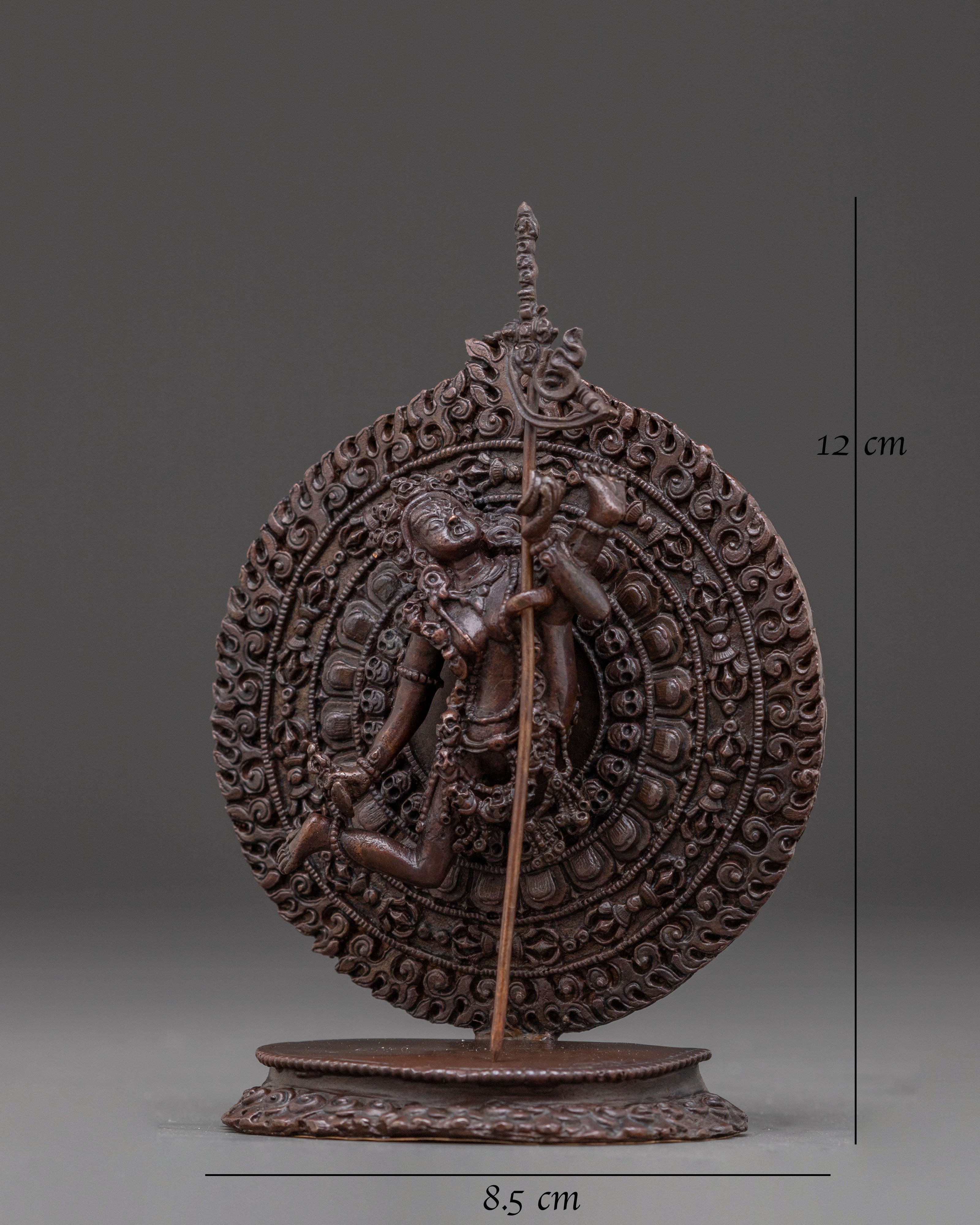 Machine Made Vajrayogini Statue – Oxidized Copper Finish