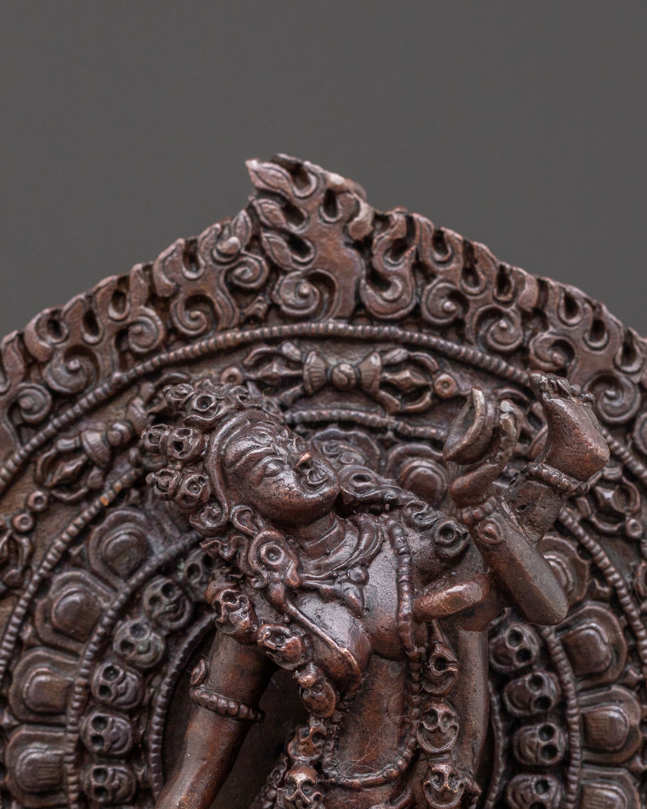 Machine Made Vajrayogini Statue – Oxidized Copper Finish