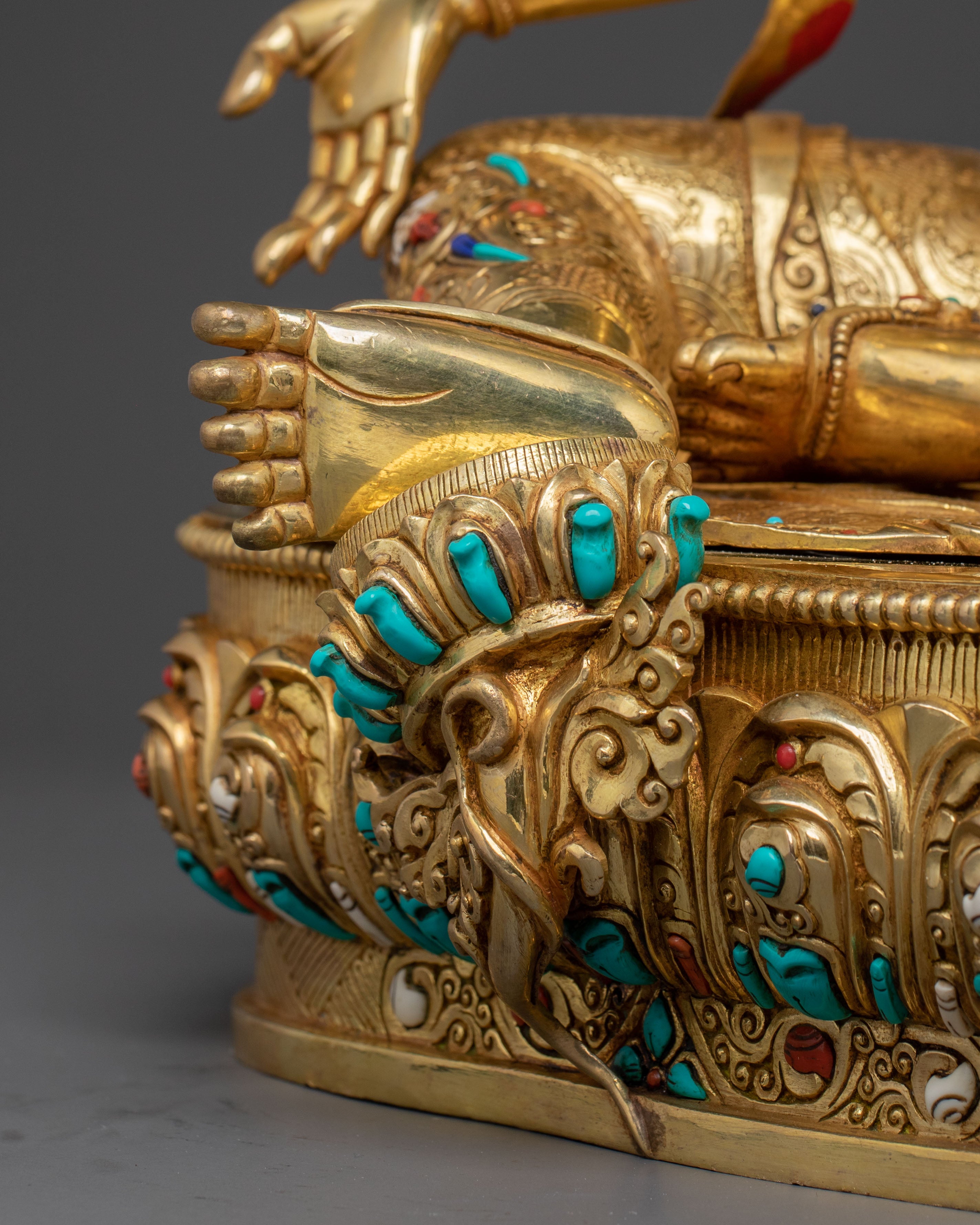 Copper Six Bodhisattva Statue Set – Hand-Gilded Art