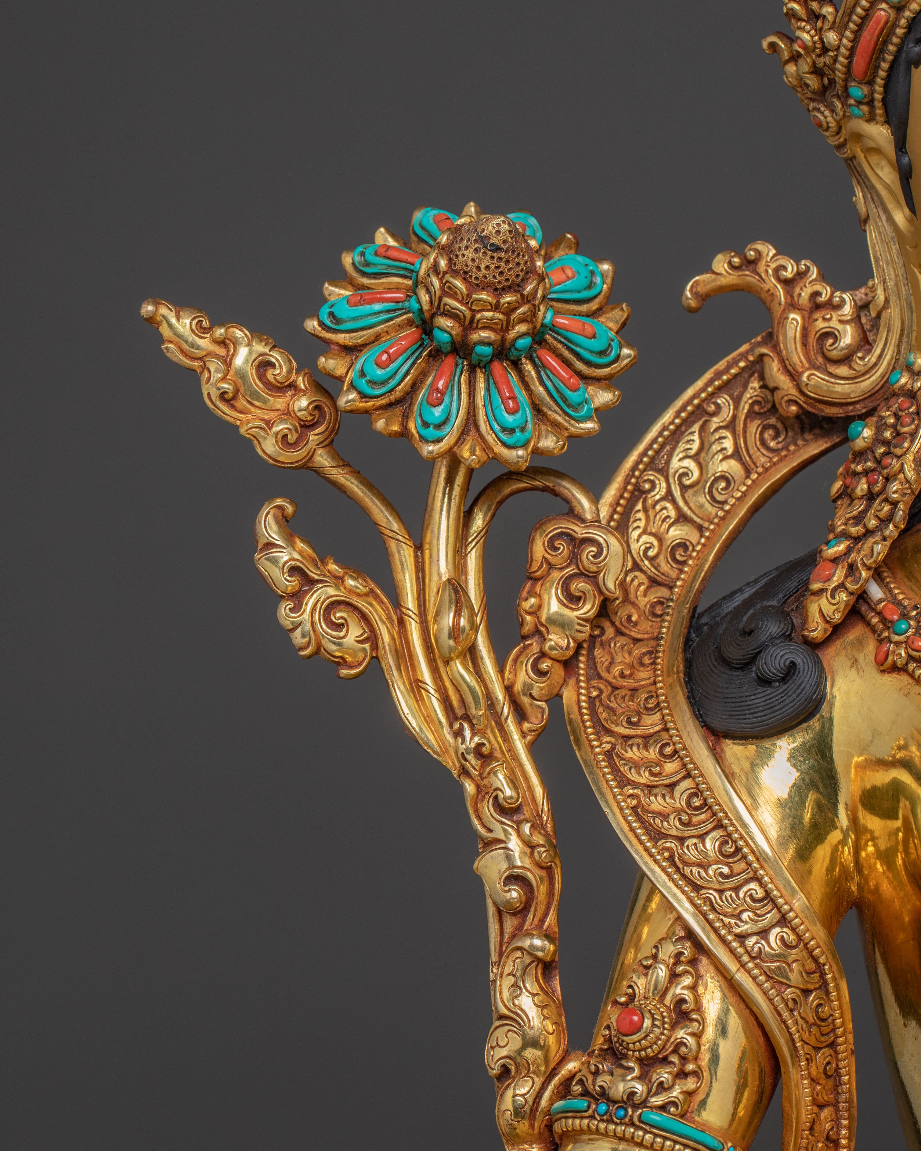 Radiant Mother Green Tara Statue | Himalayan Handcrafted Masterpiece