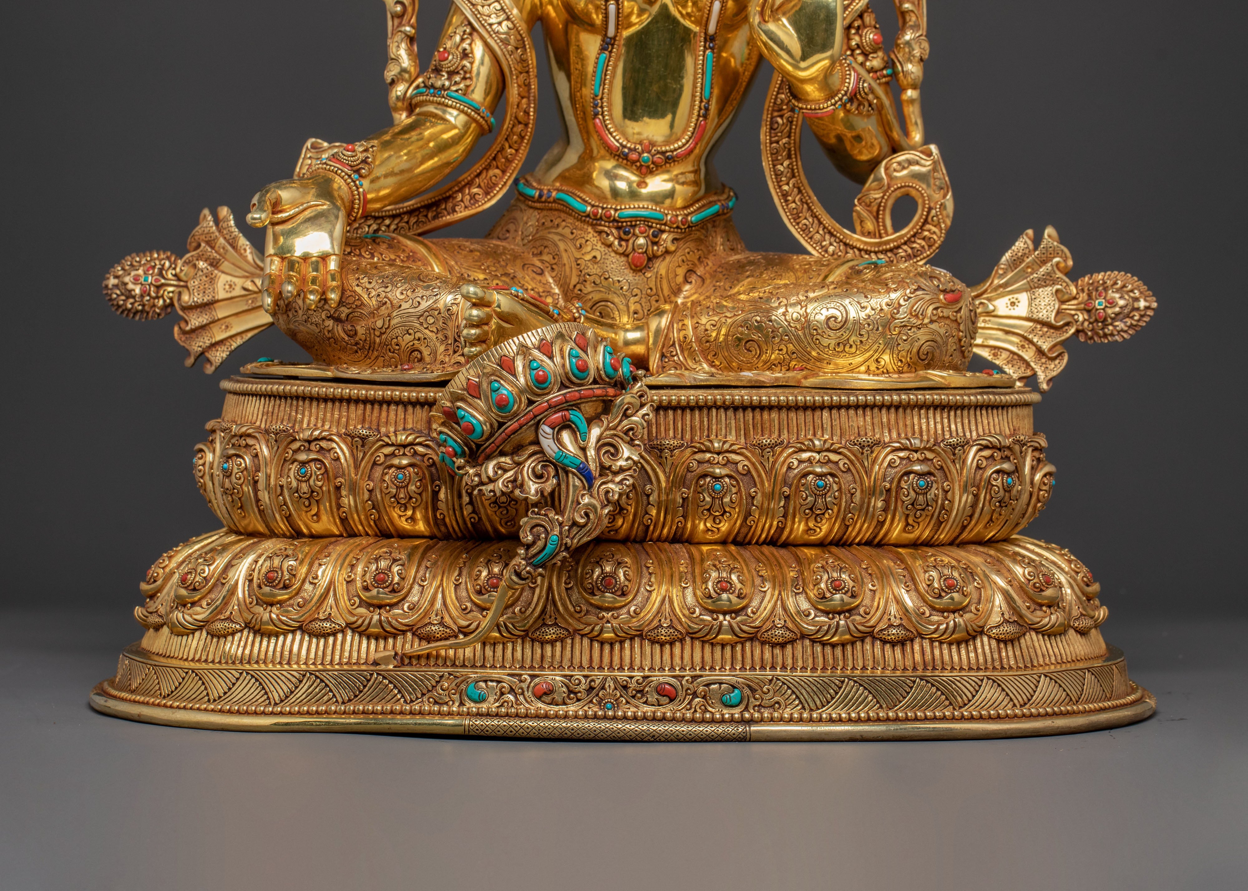 Radiant Mother Green Tara Statue | Himalayan Handcrafted Masterpiece