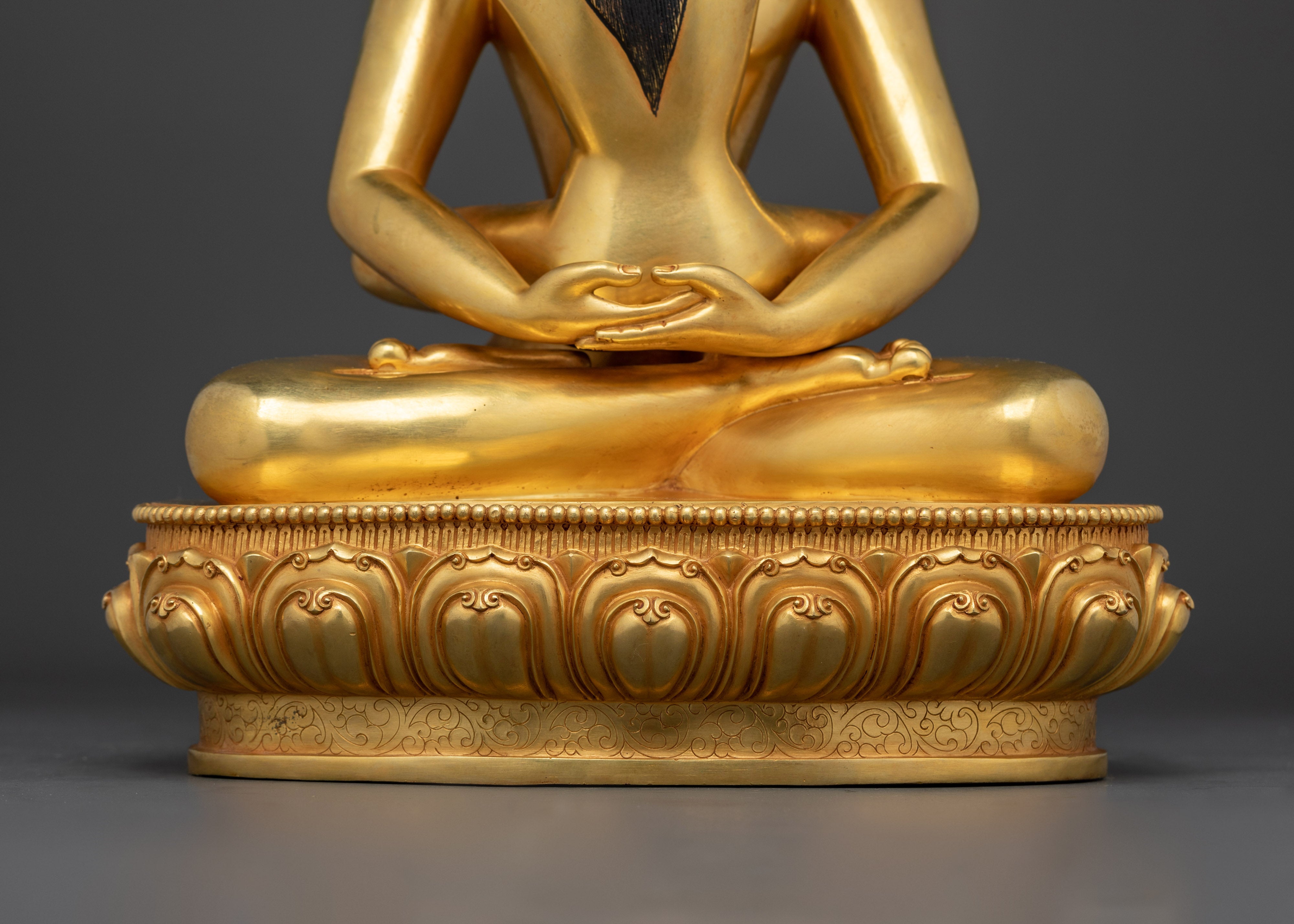 Samantabhadra with Consort Buddha Statue | 24K Gold Gilded Copper Sculpture