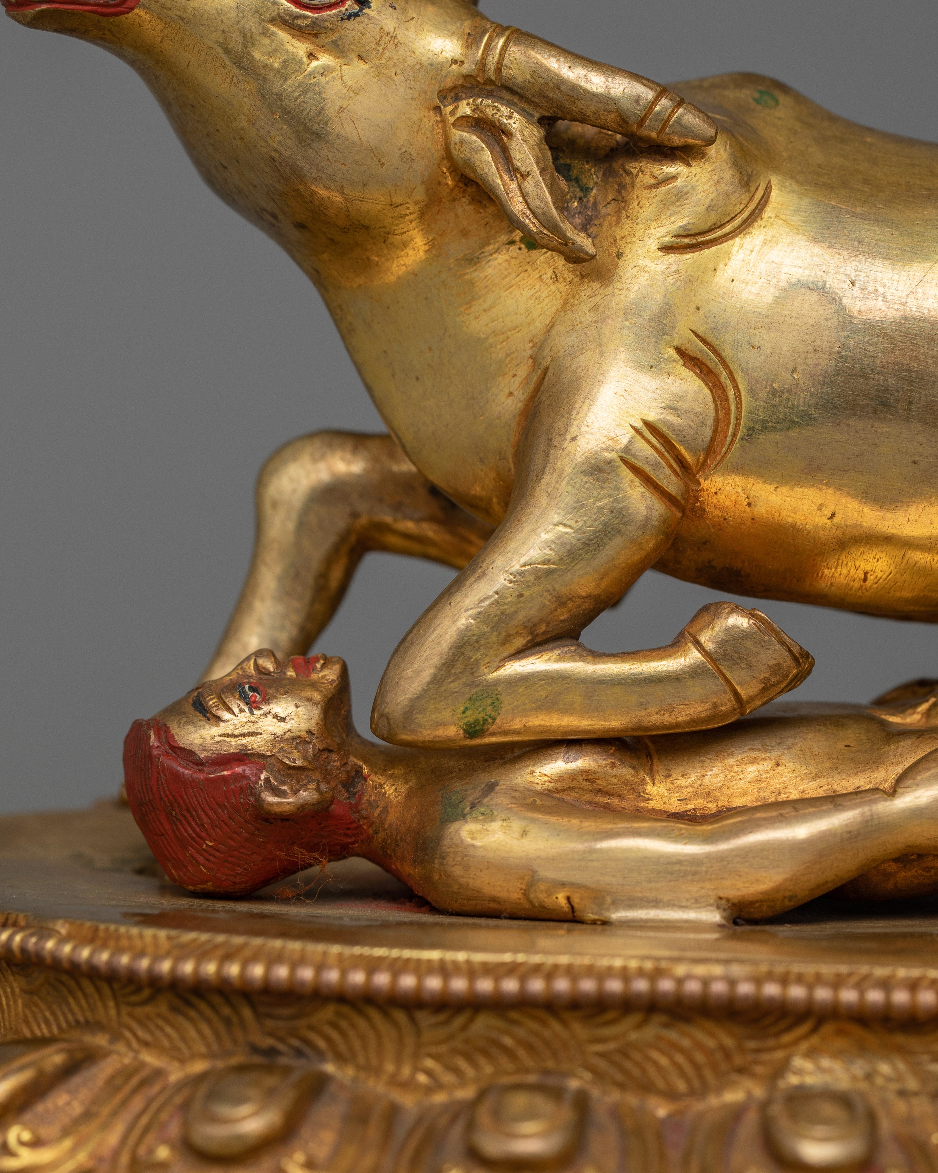 Wrathful Yama Dharmaraja Figurine | Spiritual Transformation and Protection