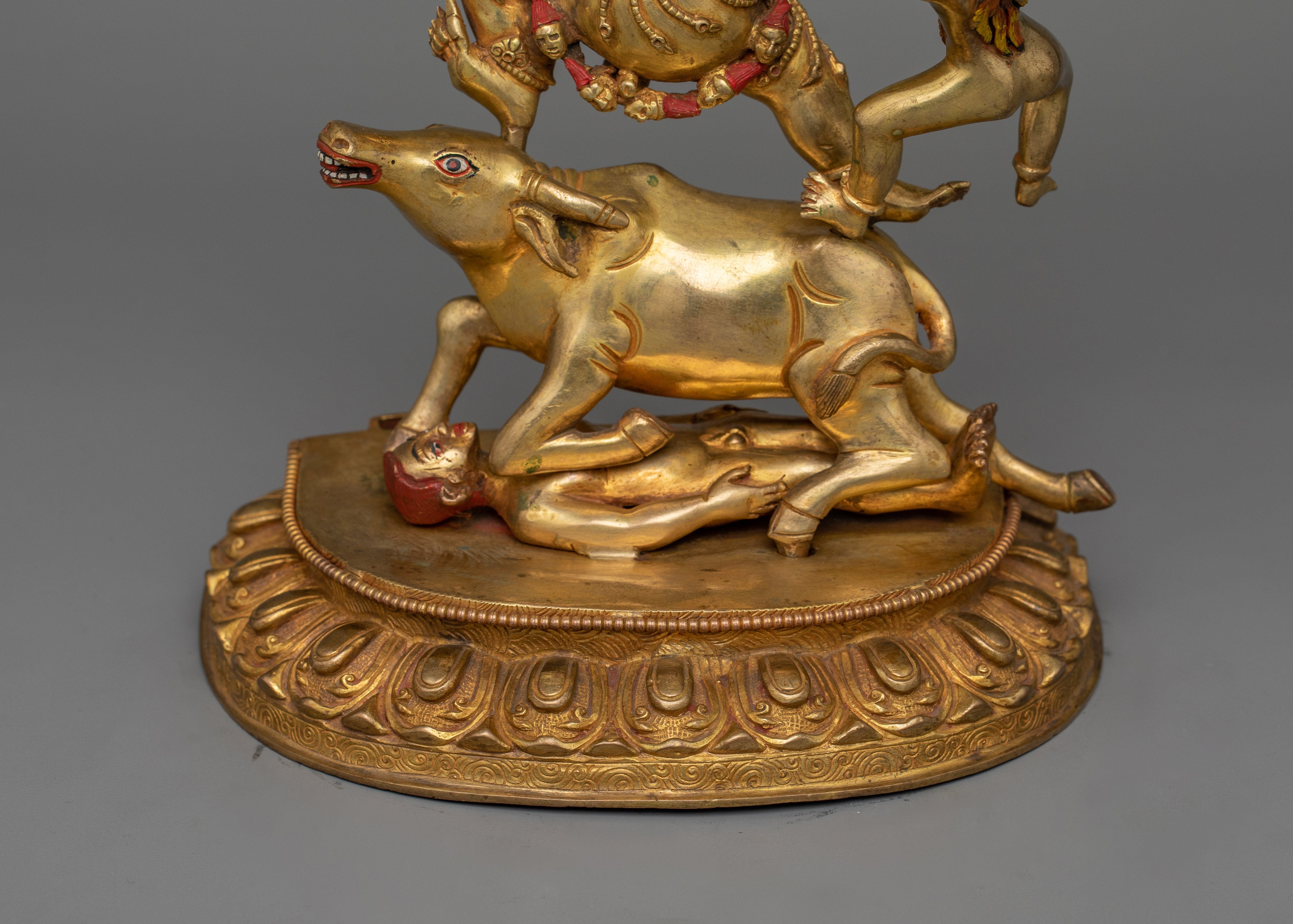 Wrathful Yama Dharmaraja Figurine | Spiritual Transformation and Protection