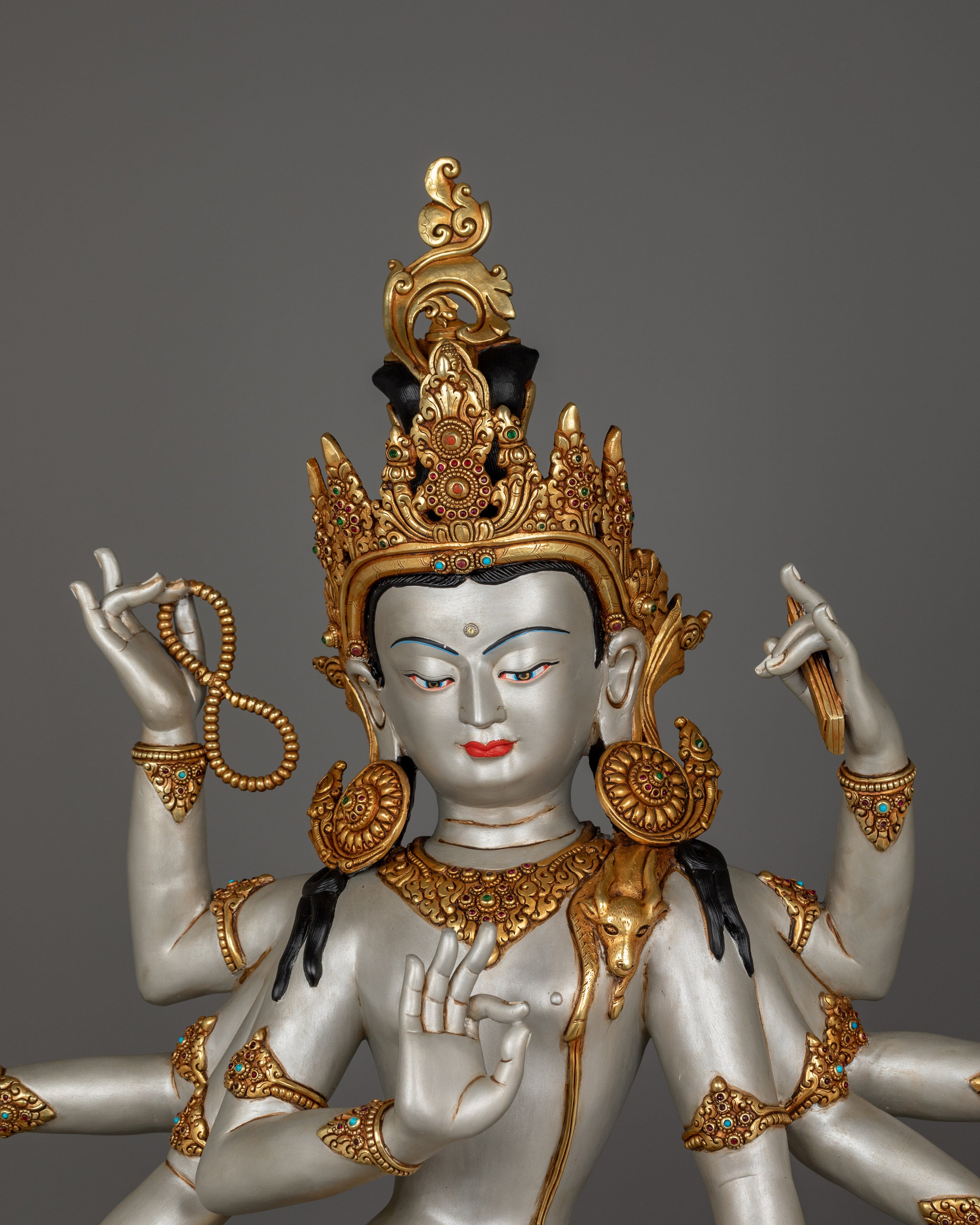 Standing Statue of Lokeshwor | Traditional Tibetan Art
