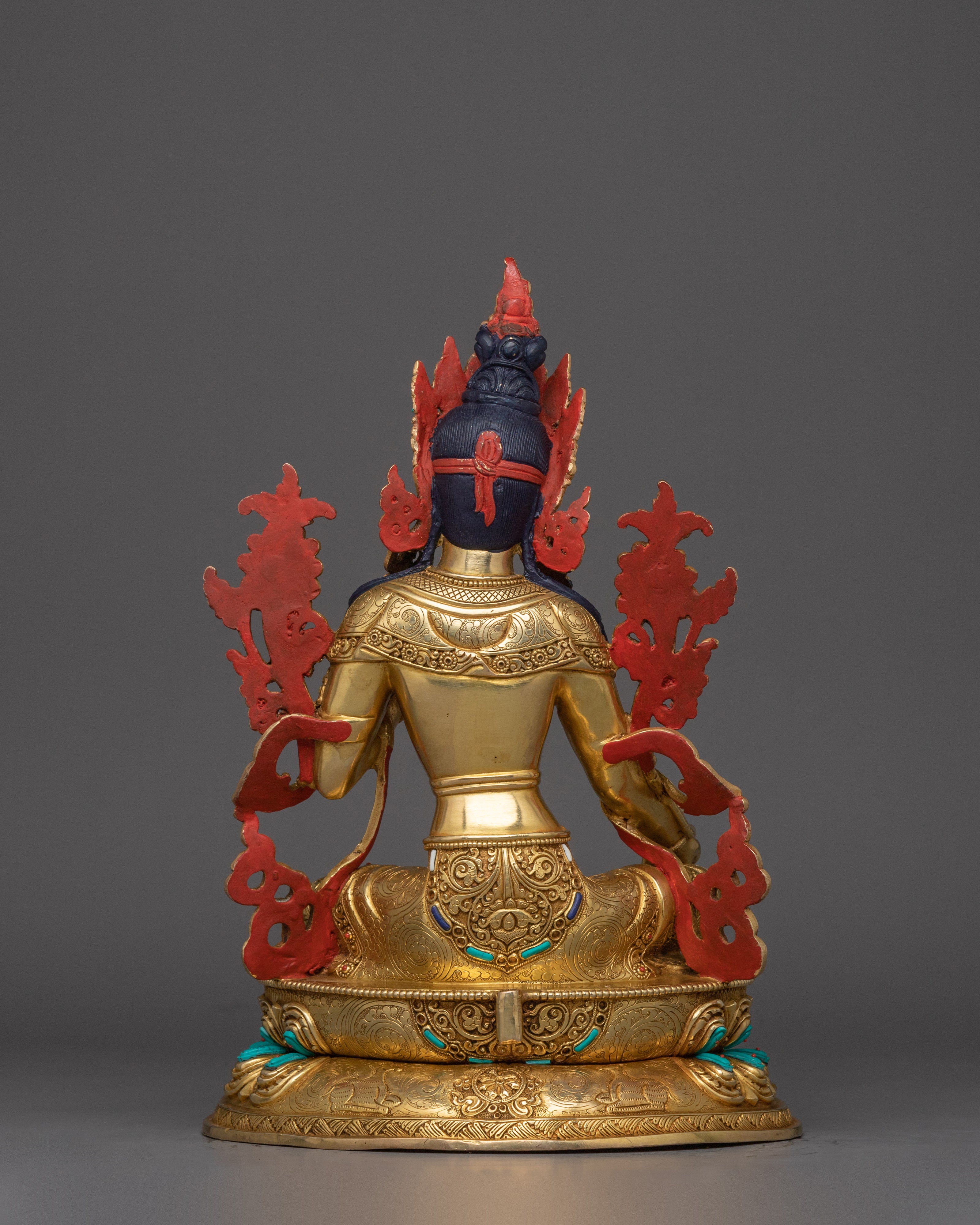 Tibetan Green Tara Idol | Traditional Artwork