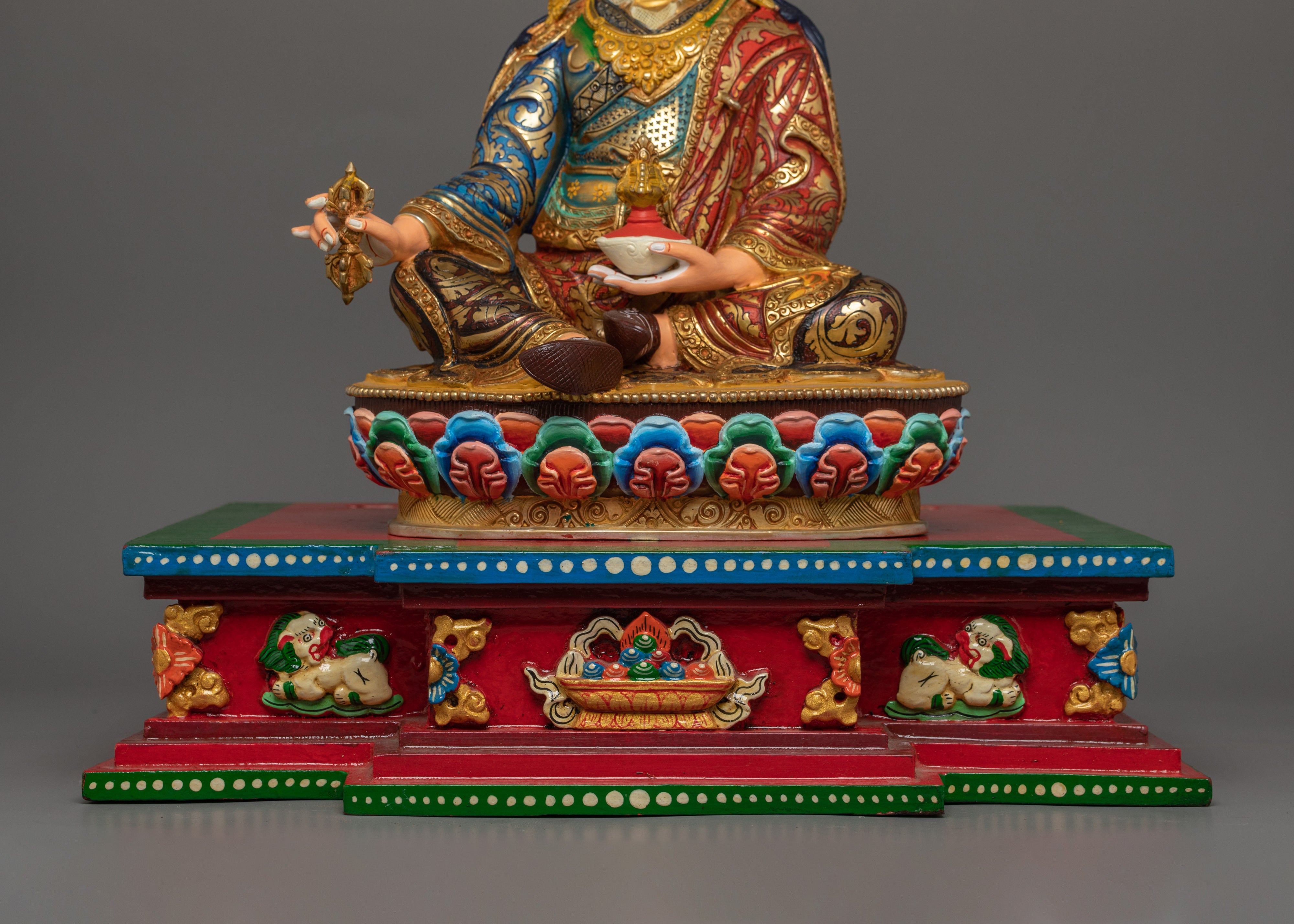 Guru Rinpoche on Beautiful Throne | Traditional Himalayan Art