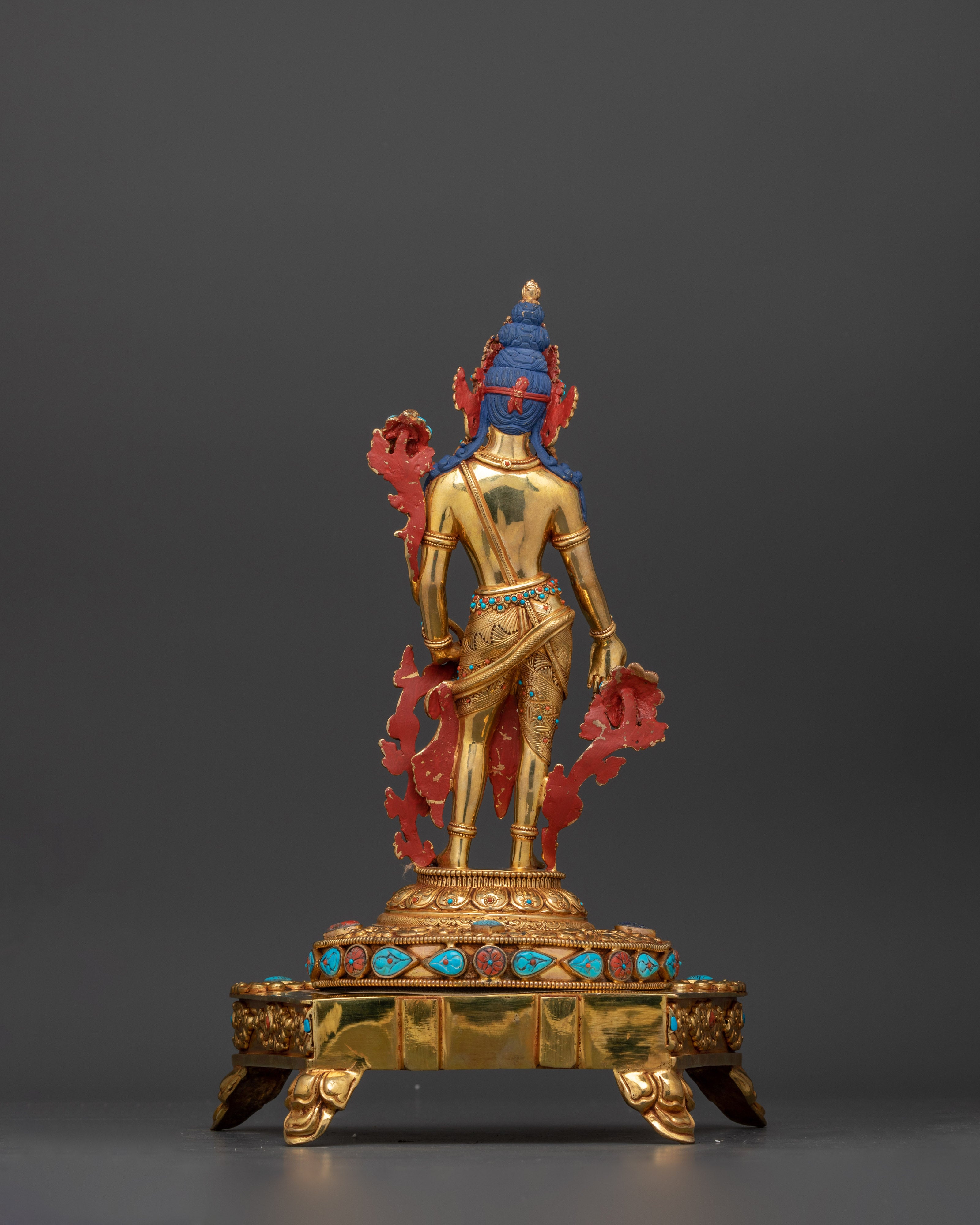 Standing Lokeshwor with Regal Throne | The Bodhisattva of Compassion