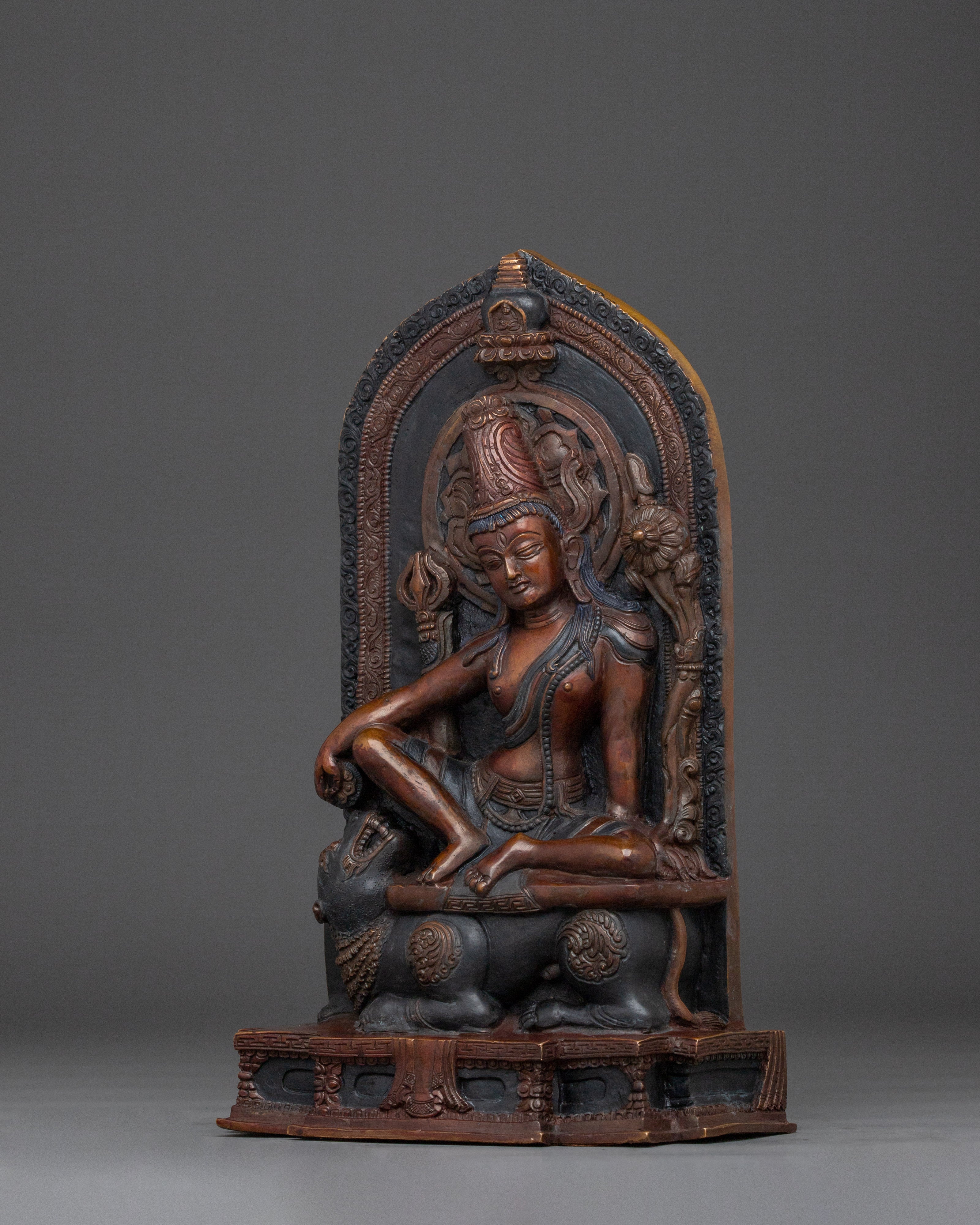 Oxidized Lokeshwor Statue | Bodhisattva of Compassion