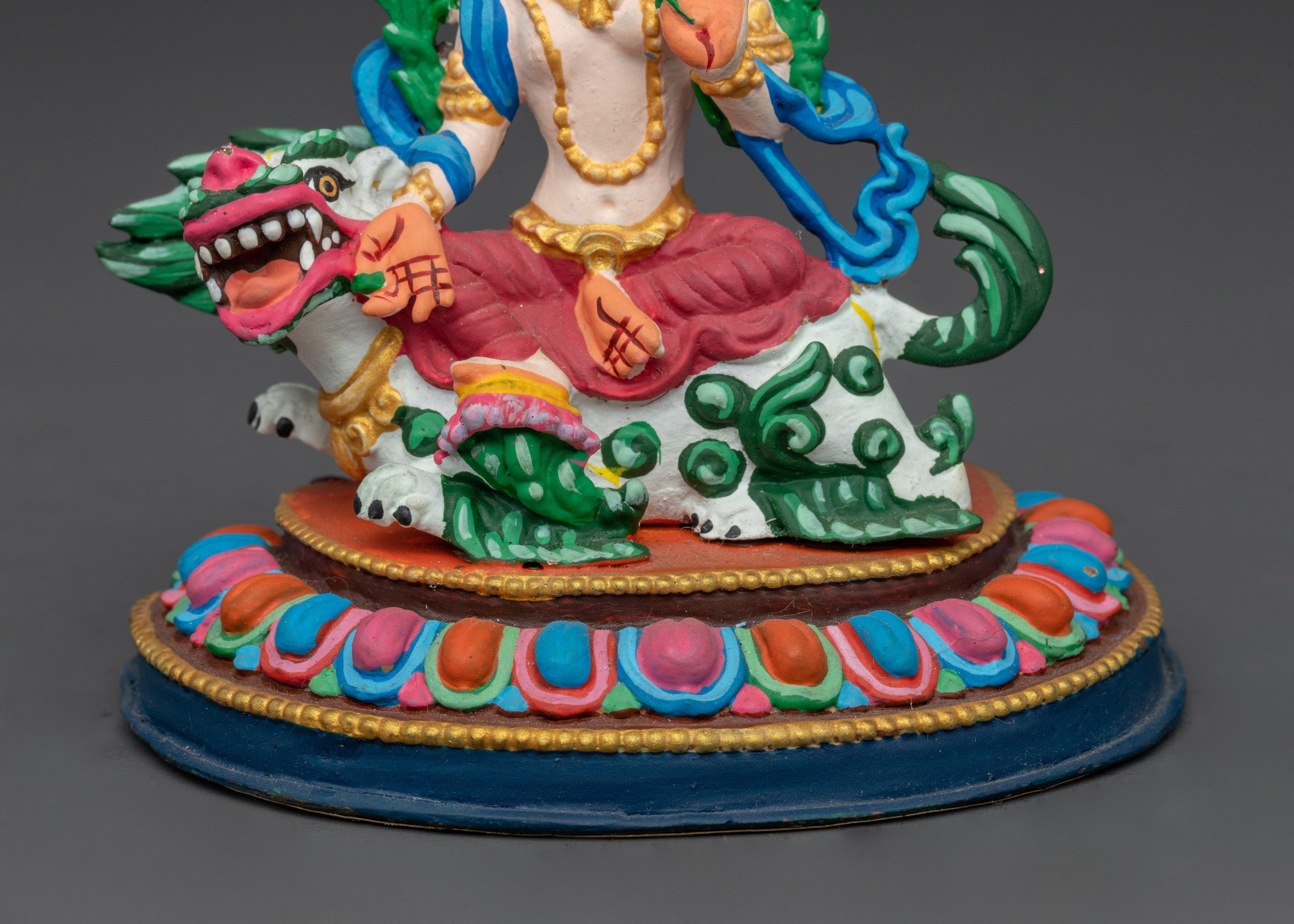 Holy Ganesh Buddha Sculpture | 5.3 Inches Gold Electroplated Figurine