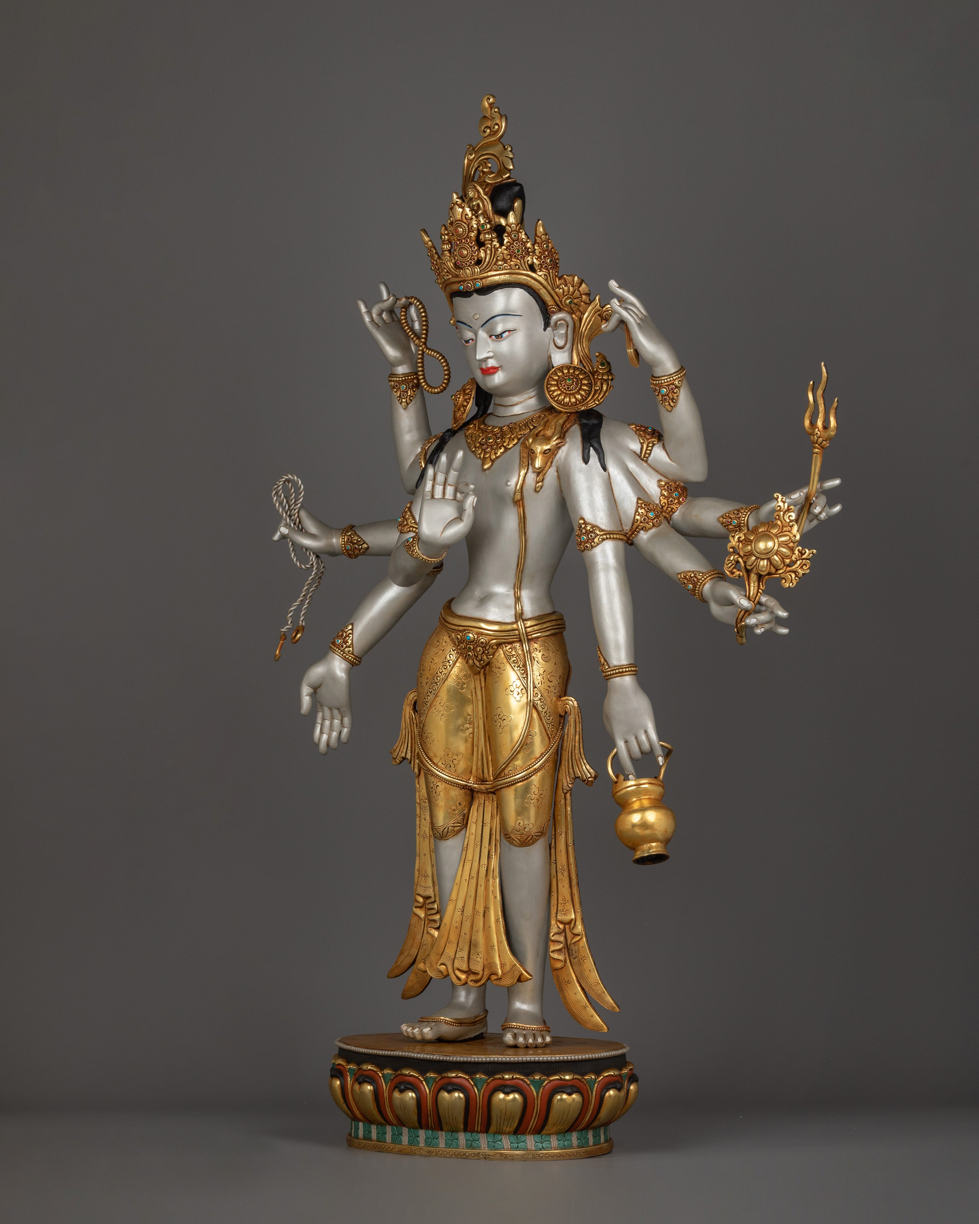 Standing Statue of Lokeshwor | Traditional Tibetan Art