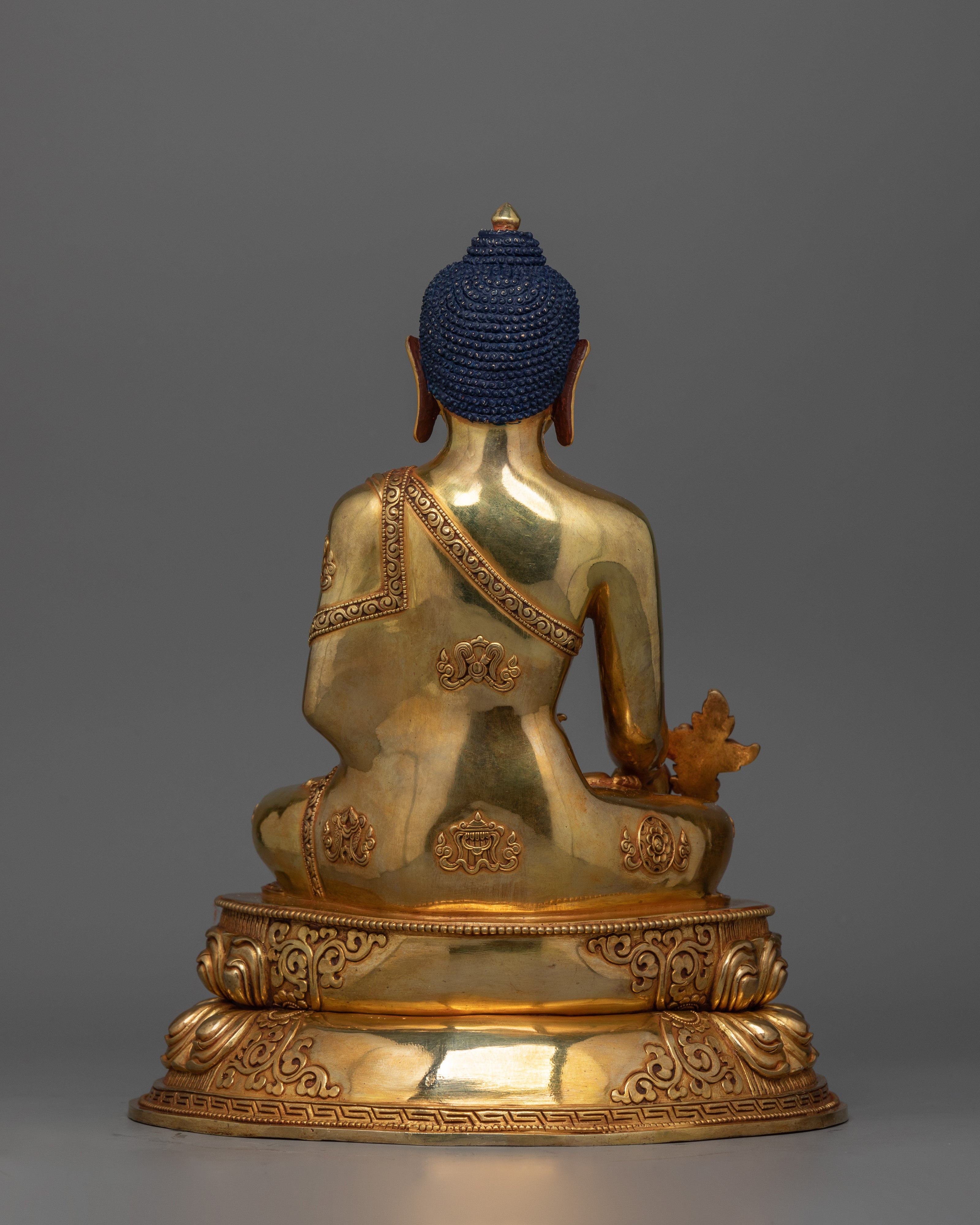 Bhaisajyaguru Tibetan Spiritual Healing Deity Figurine | Purifying Negative Karma and Longevity