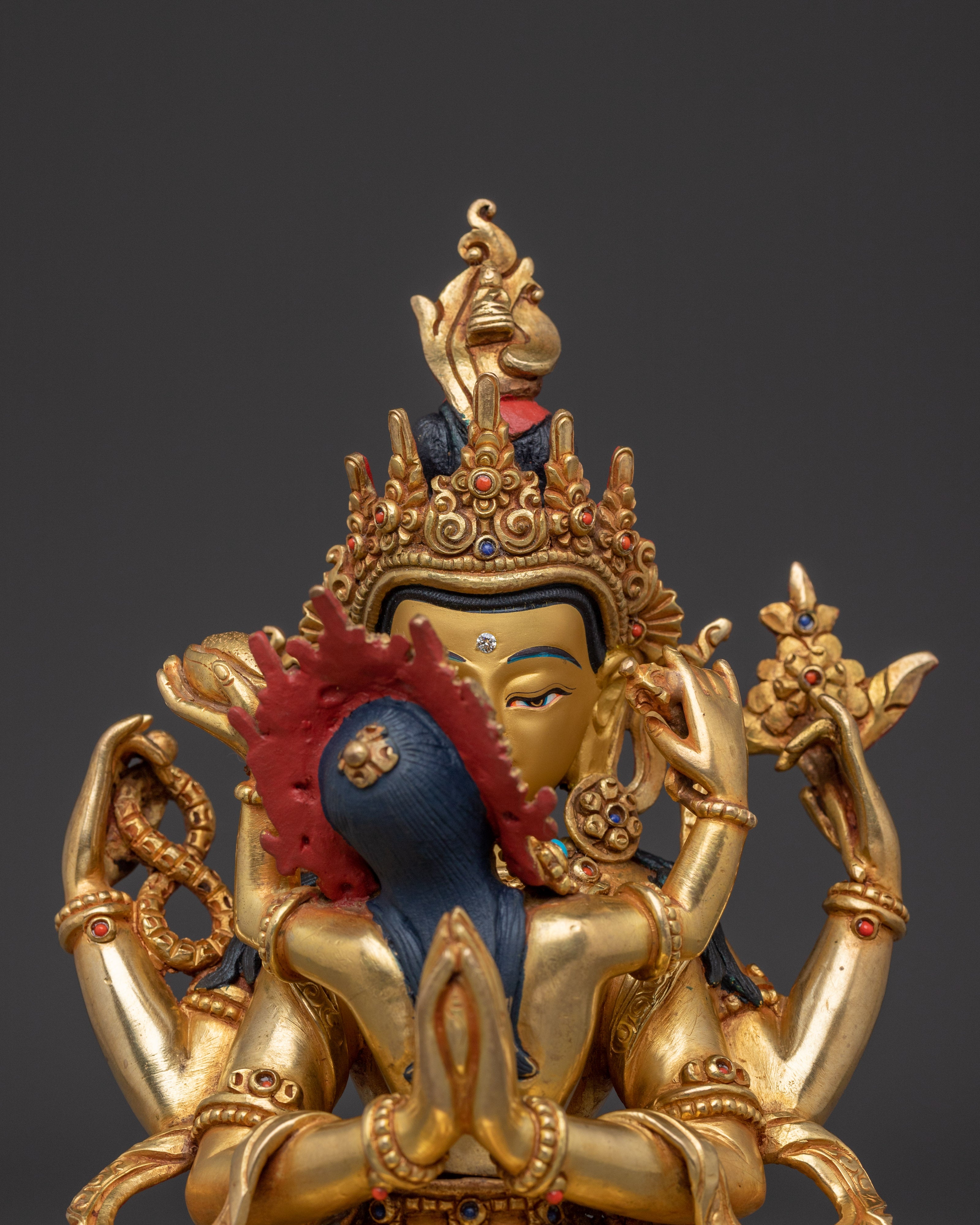 Chenresig With Consort Statue | Bodhisattva of Compassion