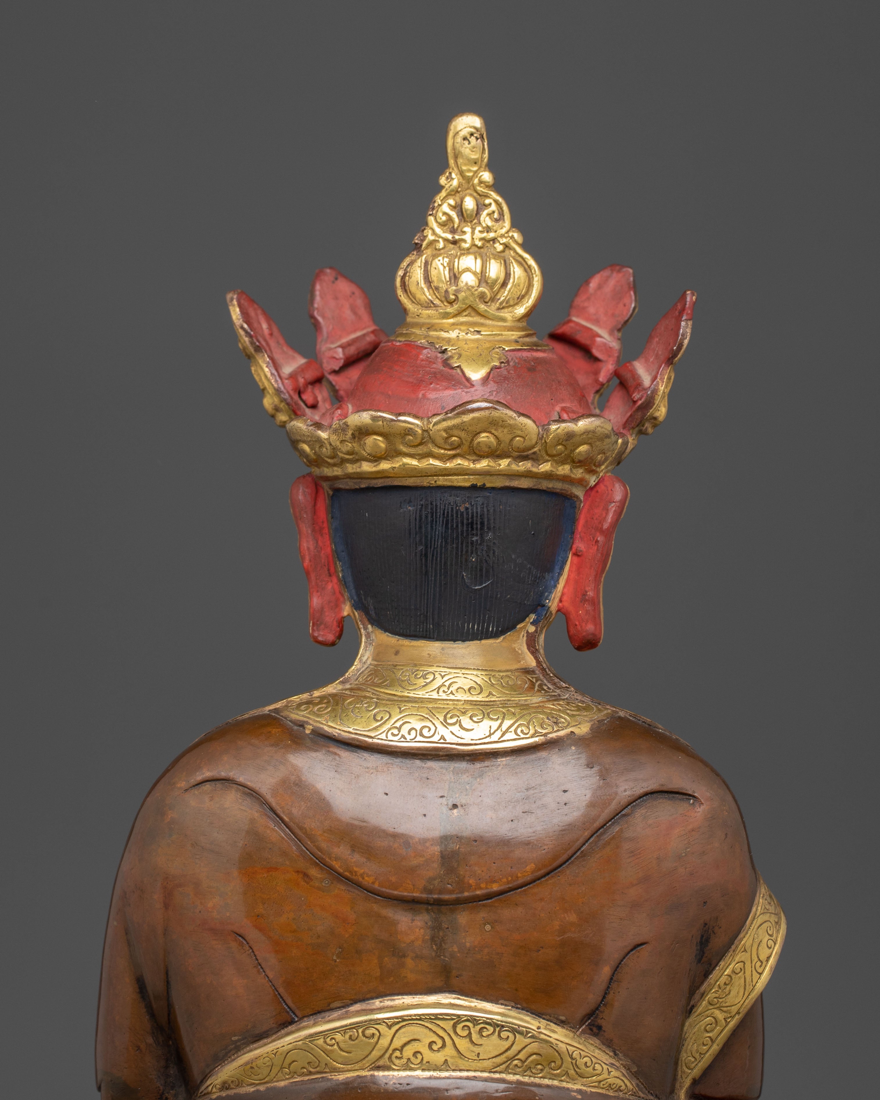 Handmade Statue of Buddhist Master | Traditional Nepalese Art