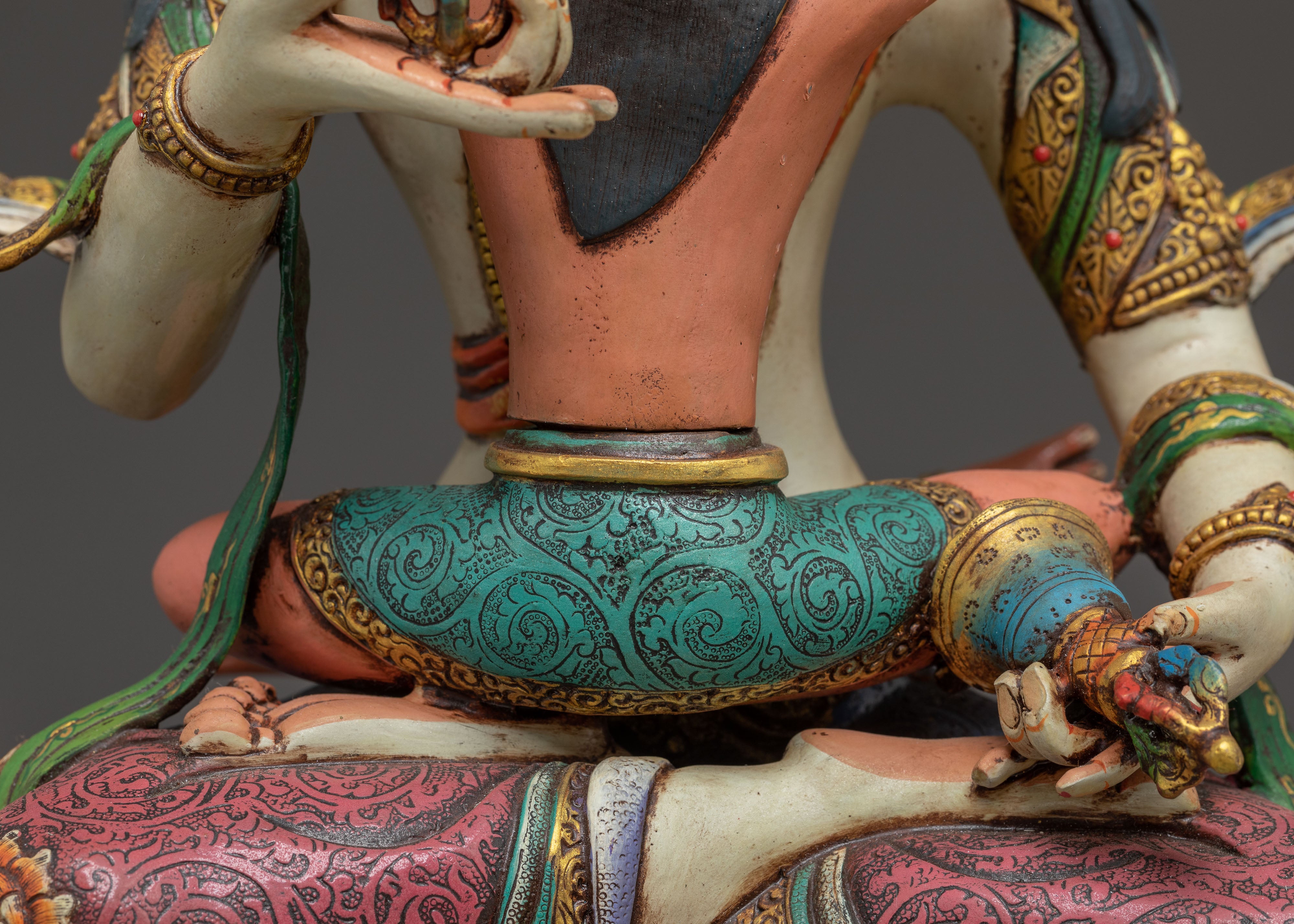 Handmade Golden Art of Vajrasattva Embodiment of Purification