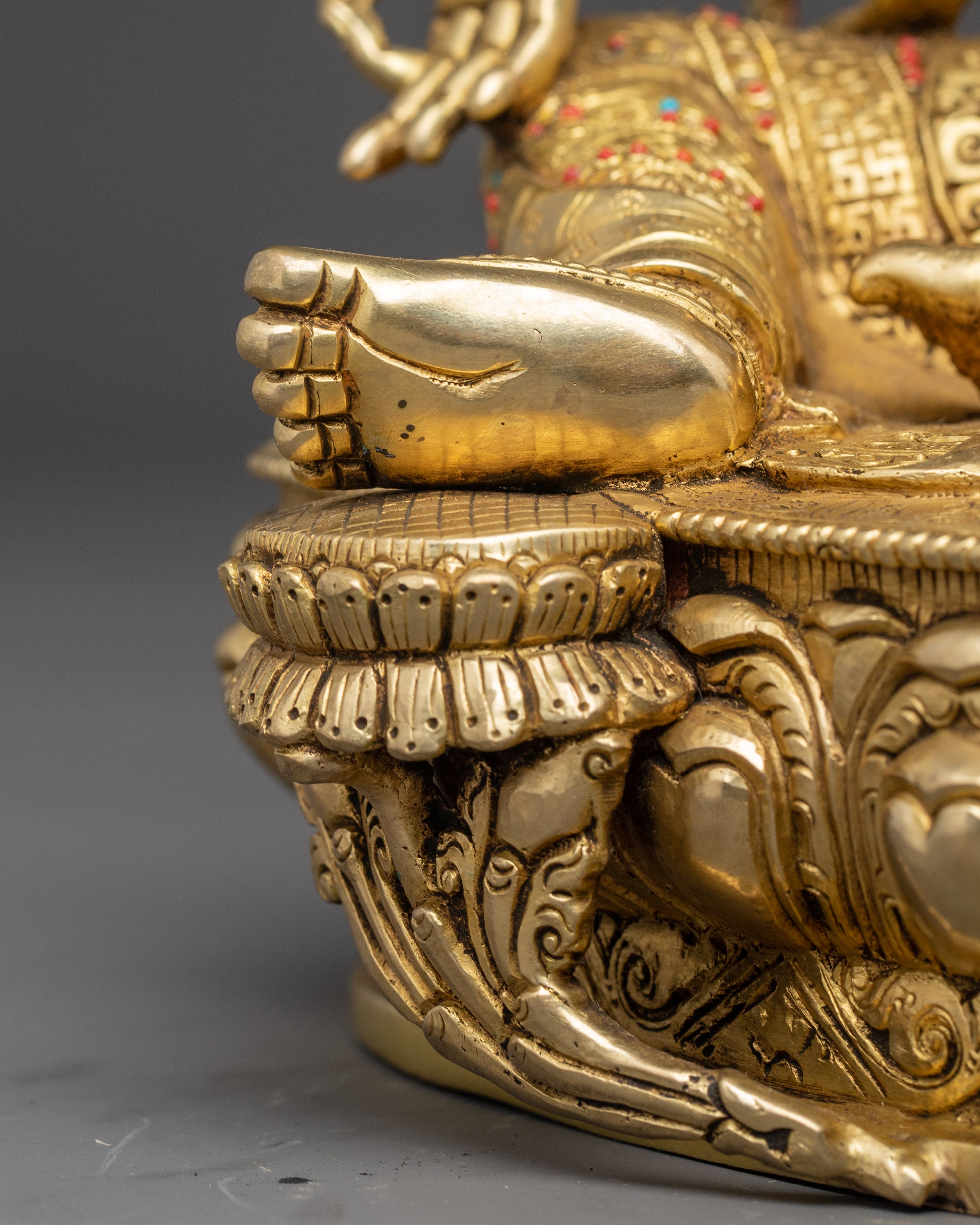 Green Tara Protector Deity Nepali Handcrafted Figurine | Mother of Liberation