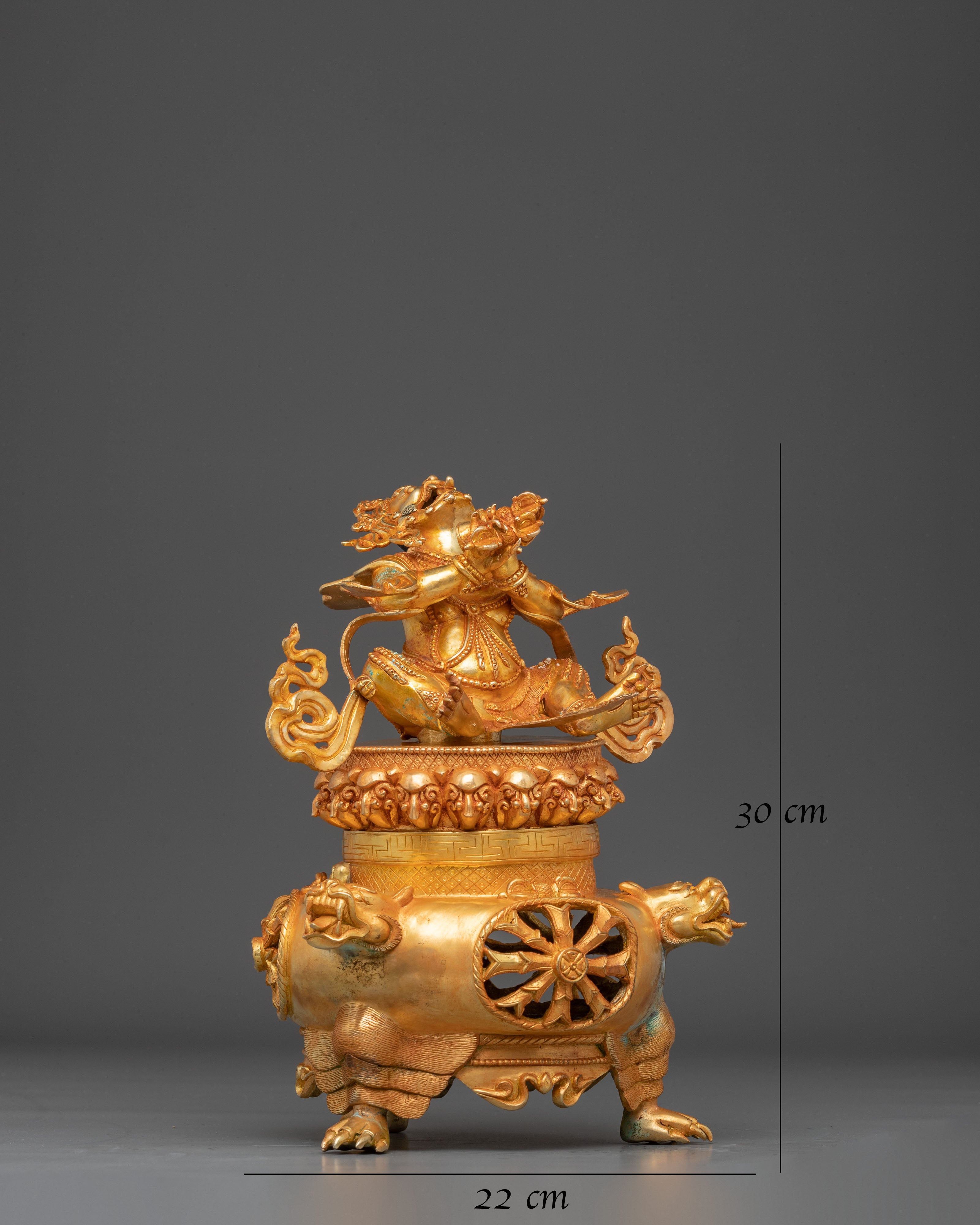 Handmade Golden Vajradhaka Art for Shrine Decor