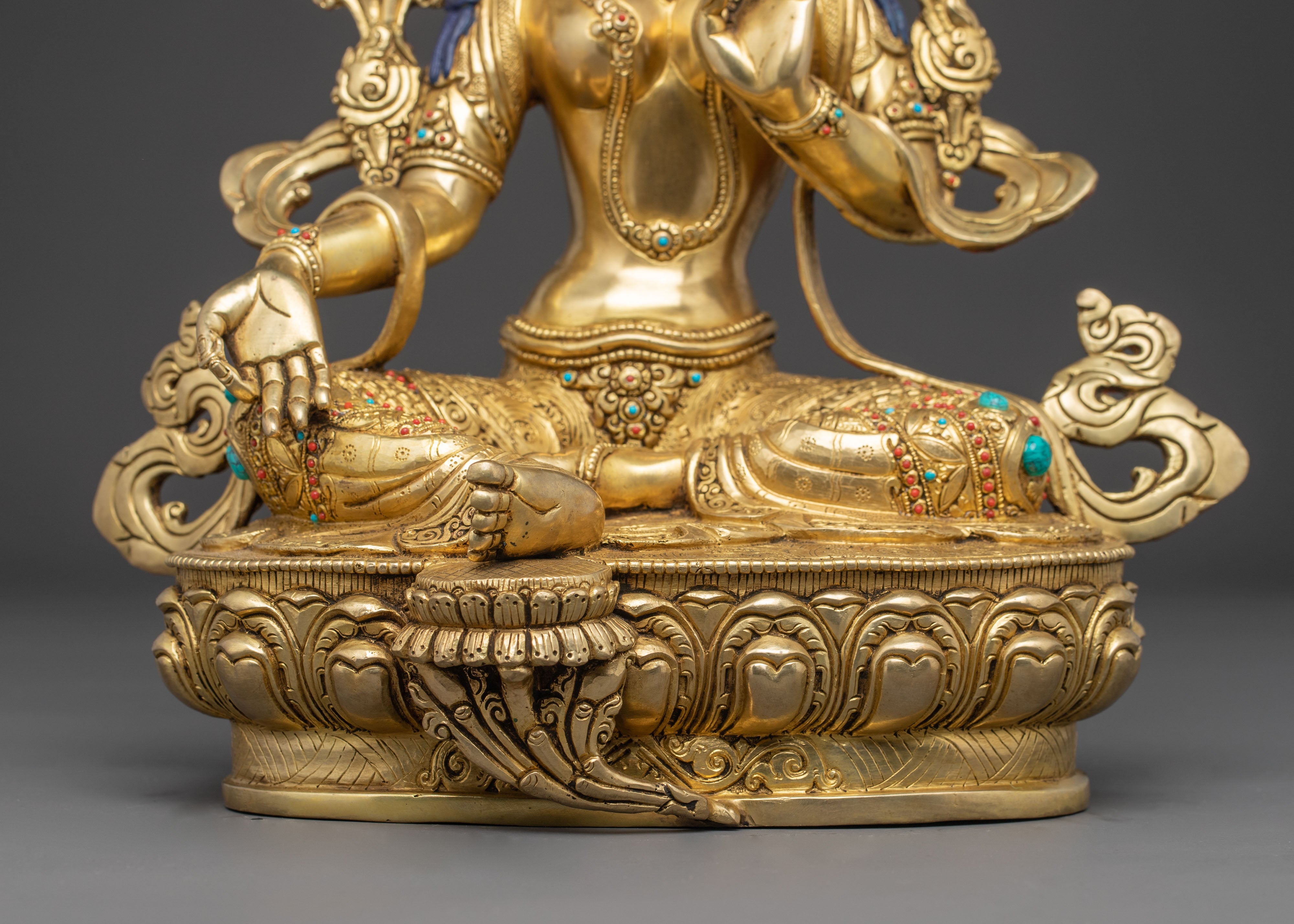 Green Tara Protector Deity Nepali Handcrafted Figurine | Mother of Liberation