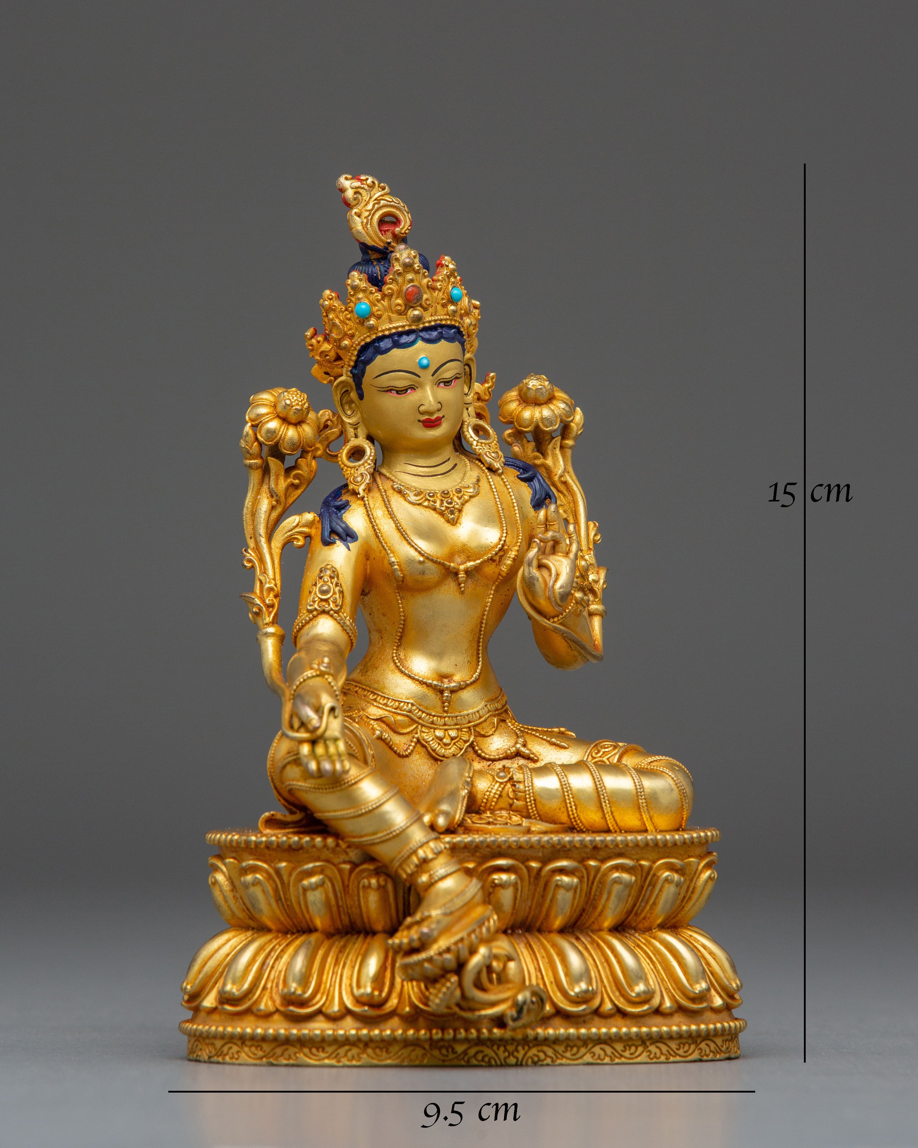 Small Statue of Mother Green Tara