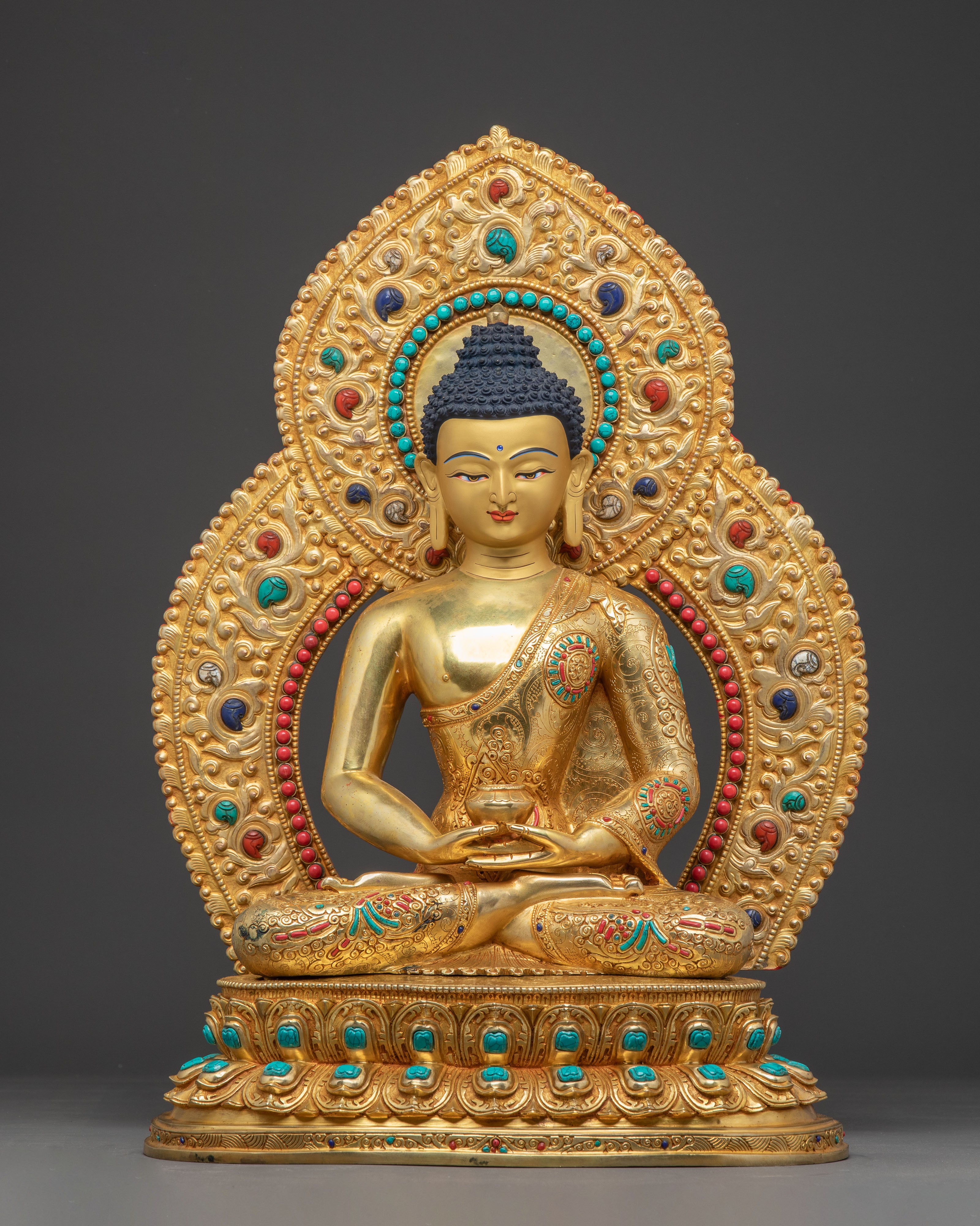 Handmade Buddhist Three Buddha Trio | Shakyamuni, Amitabha, and Medicine Buddha