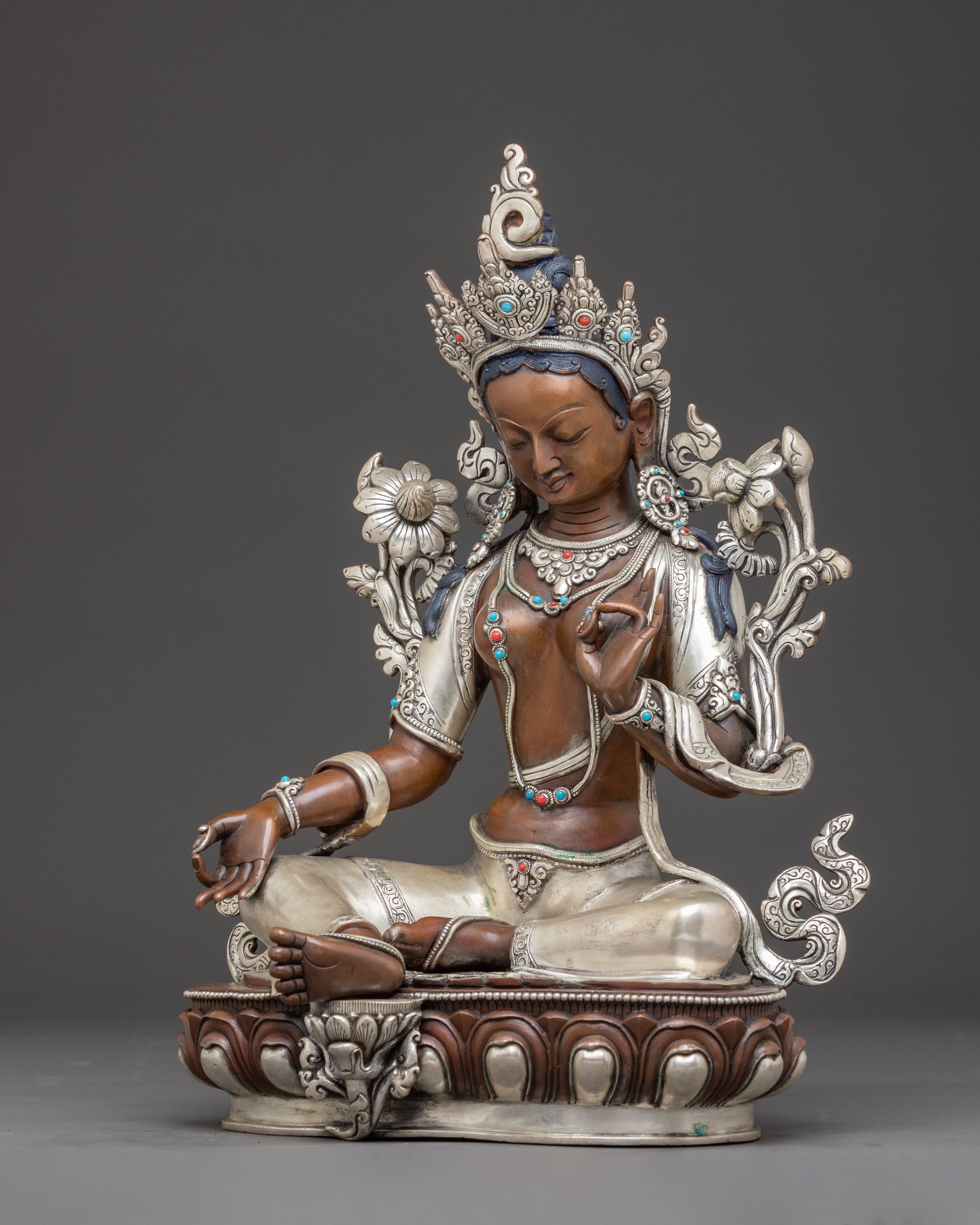 Mother Green Tara Statue from Nepal | Feminine Energy