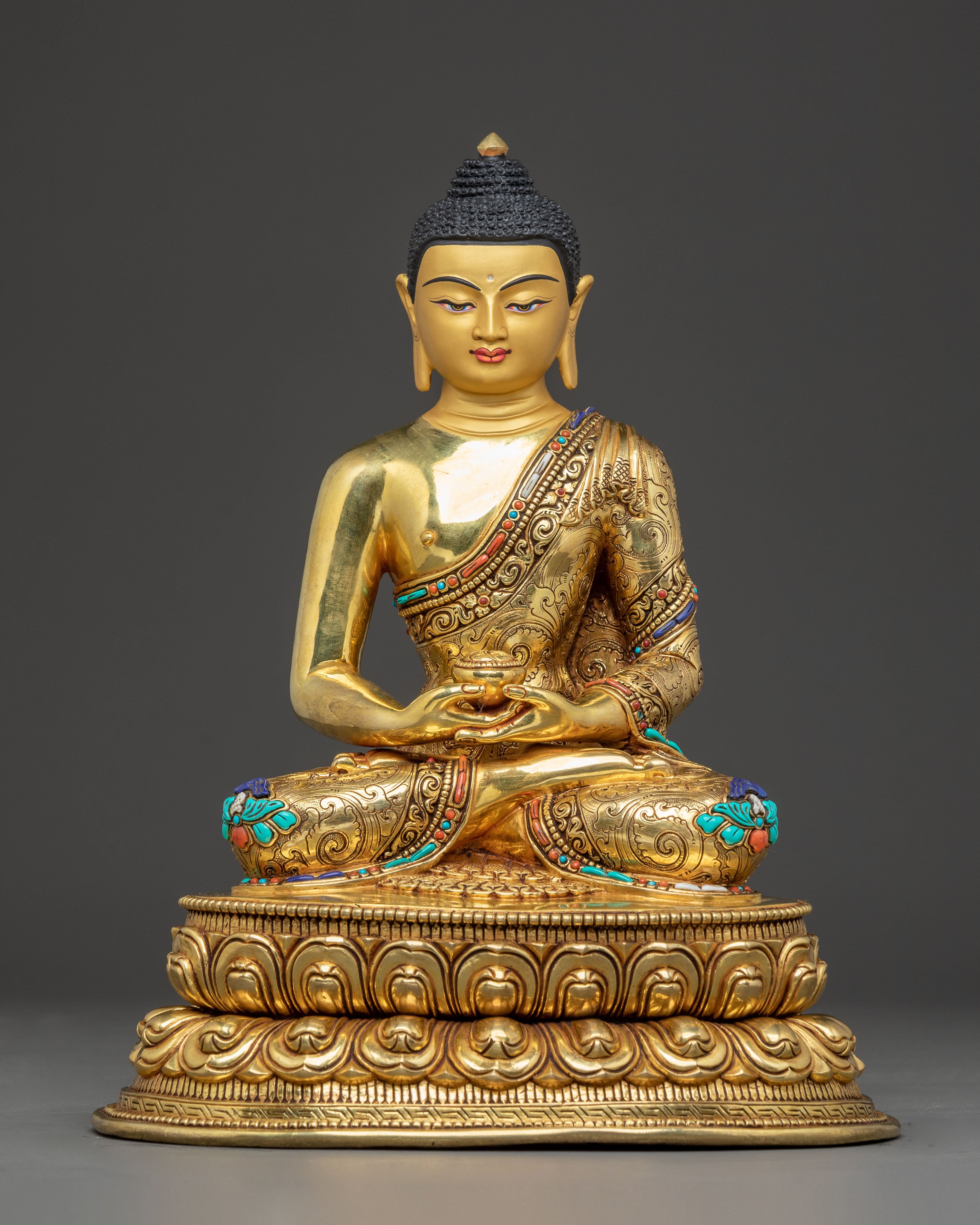 Handmade Three Great Buddha Statues Set | Shakyamuni, Amitabha, Medicine Buddha