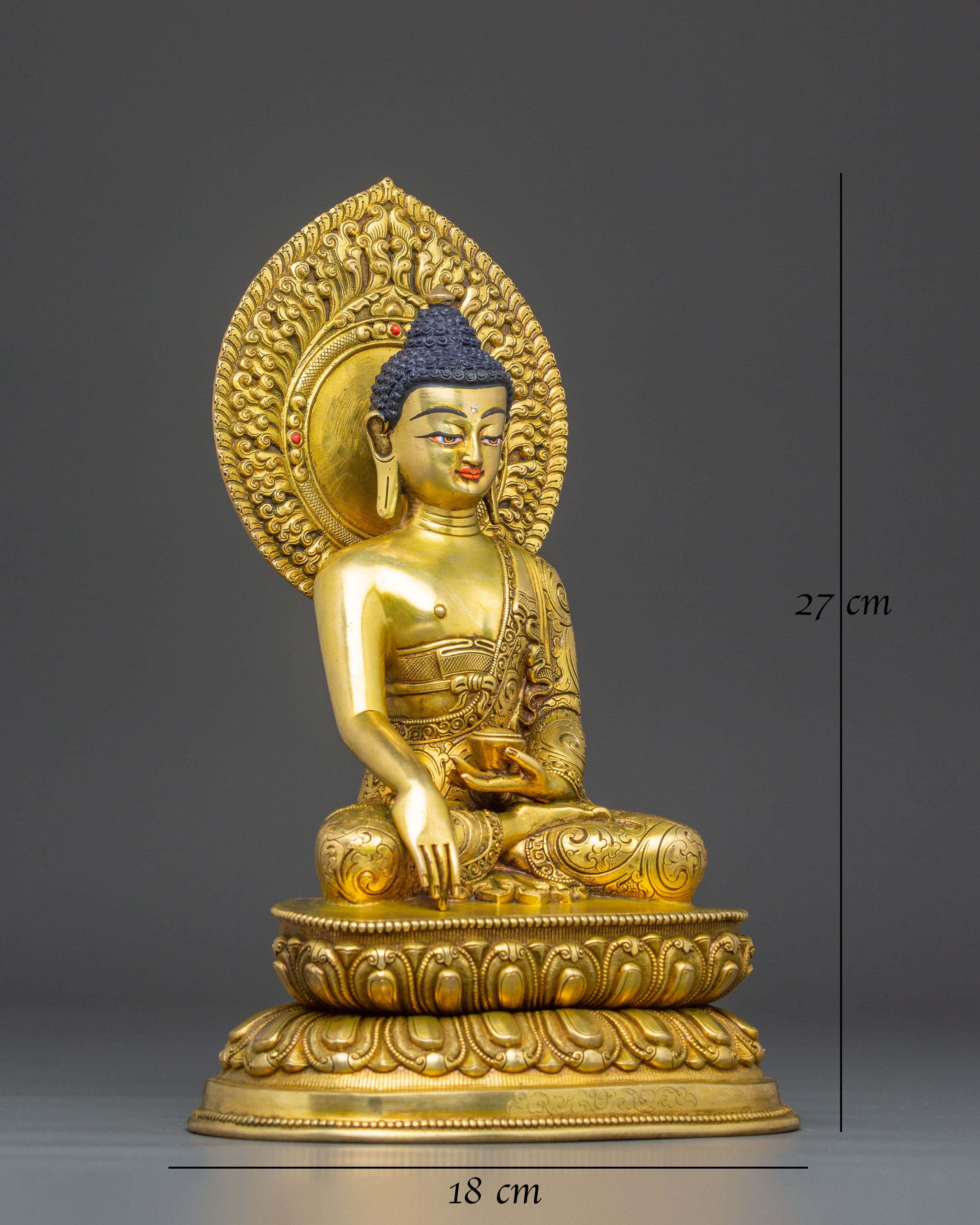 Handmade Golden Statue of Buddha Shakyamuni