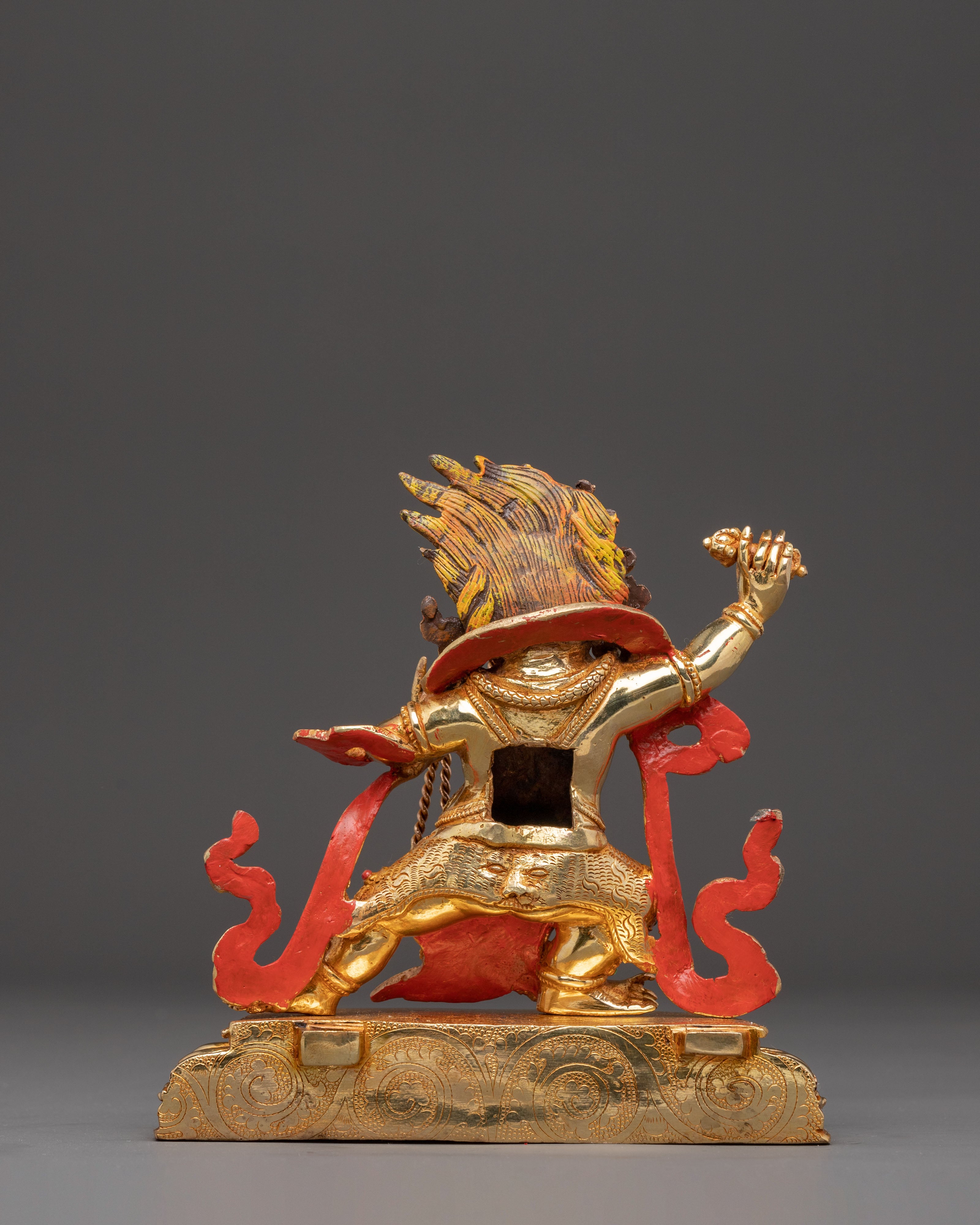 Tibetan Protector Deity Vajrapani Copper Figurine | Guardian of Dharma