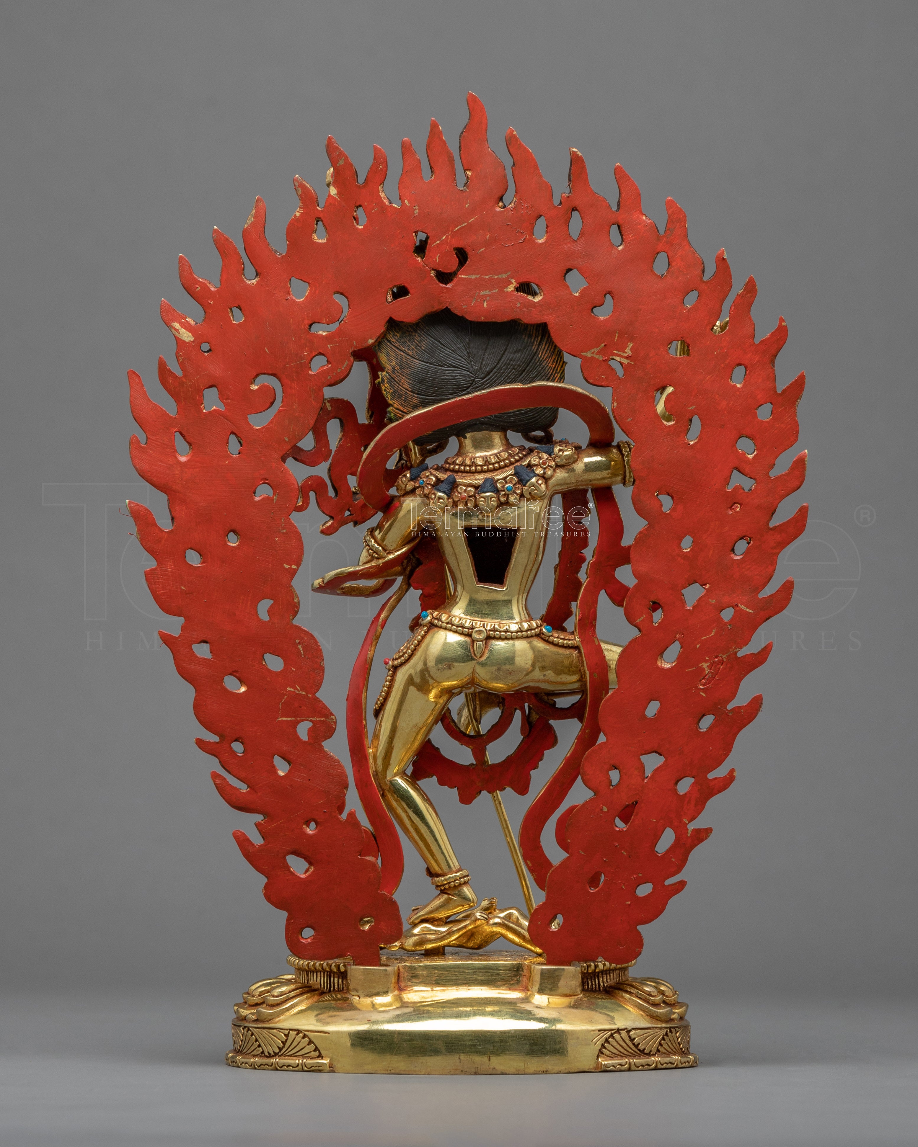 Dorje Phagmo Statue | Handmade Gold Gilded Sculpture