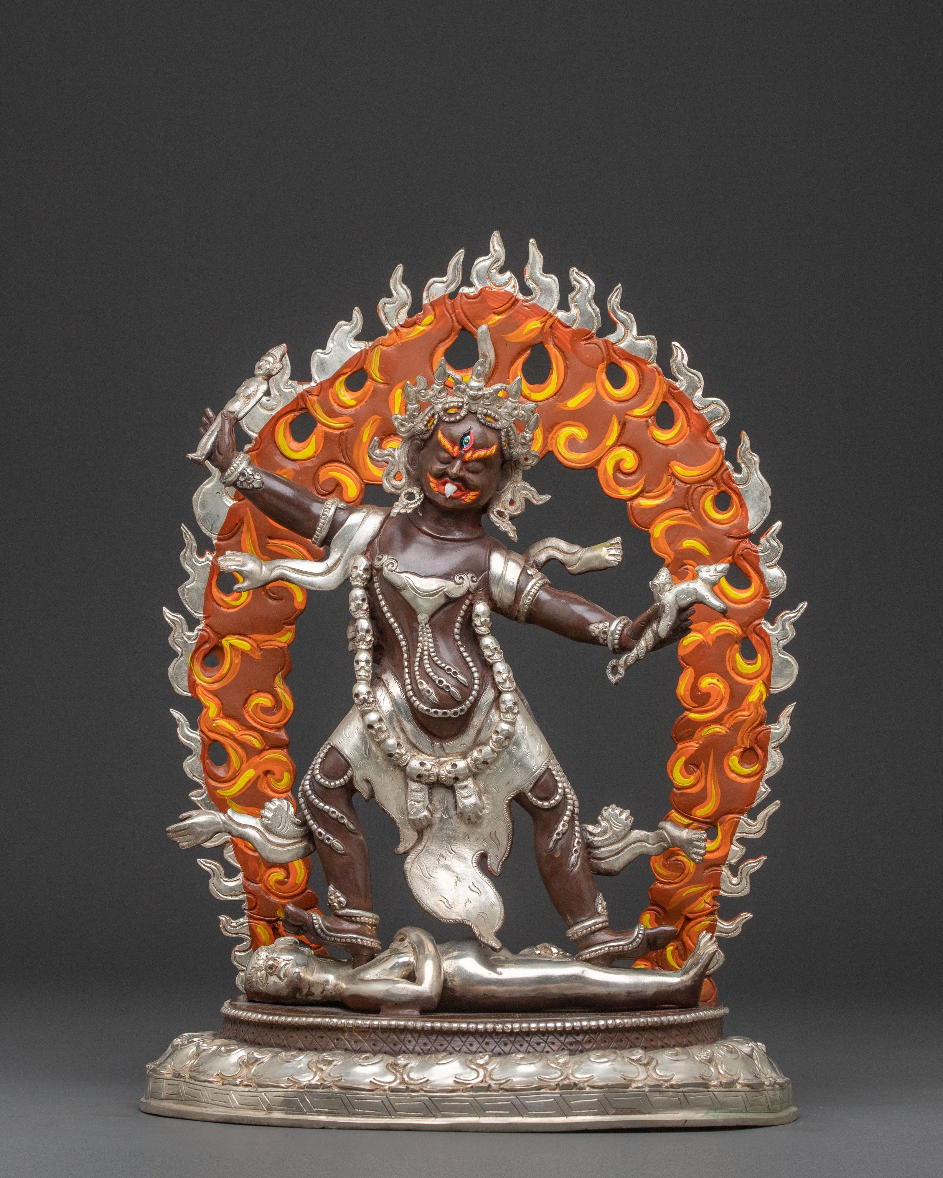 Three Nyingma Protectors Statue Set | Devotional Art
