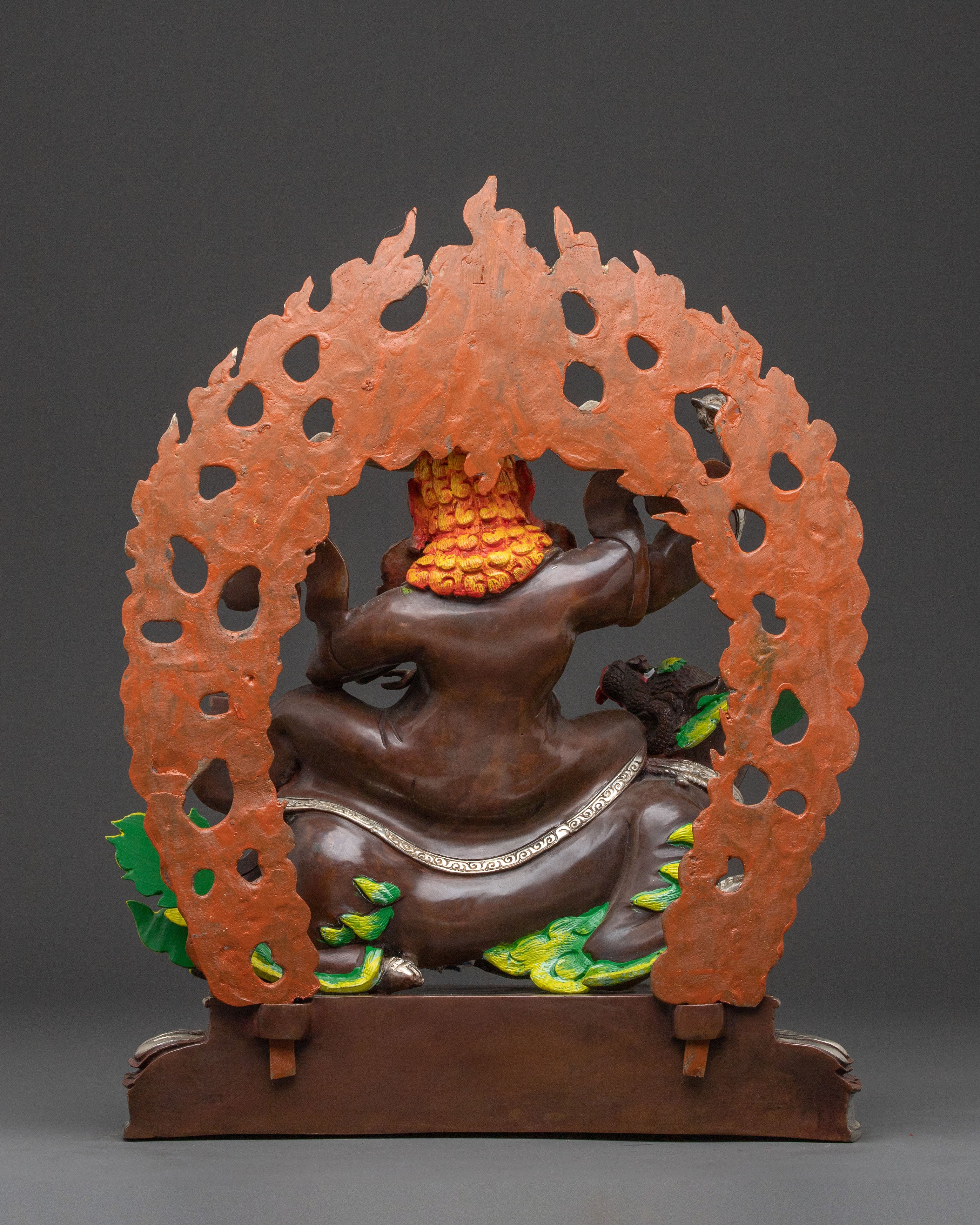 Droje Legpa: Gilded Protector Statue