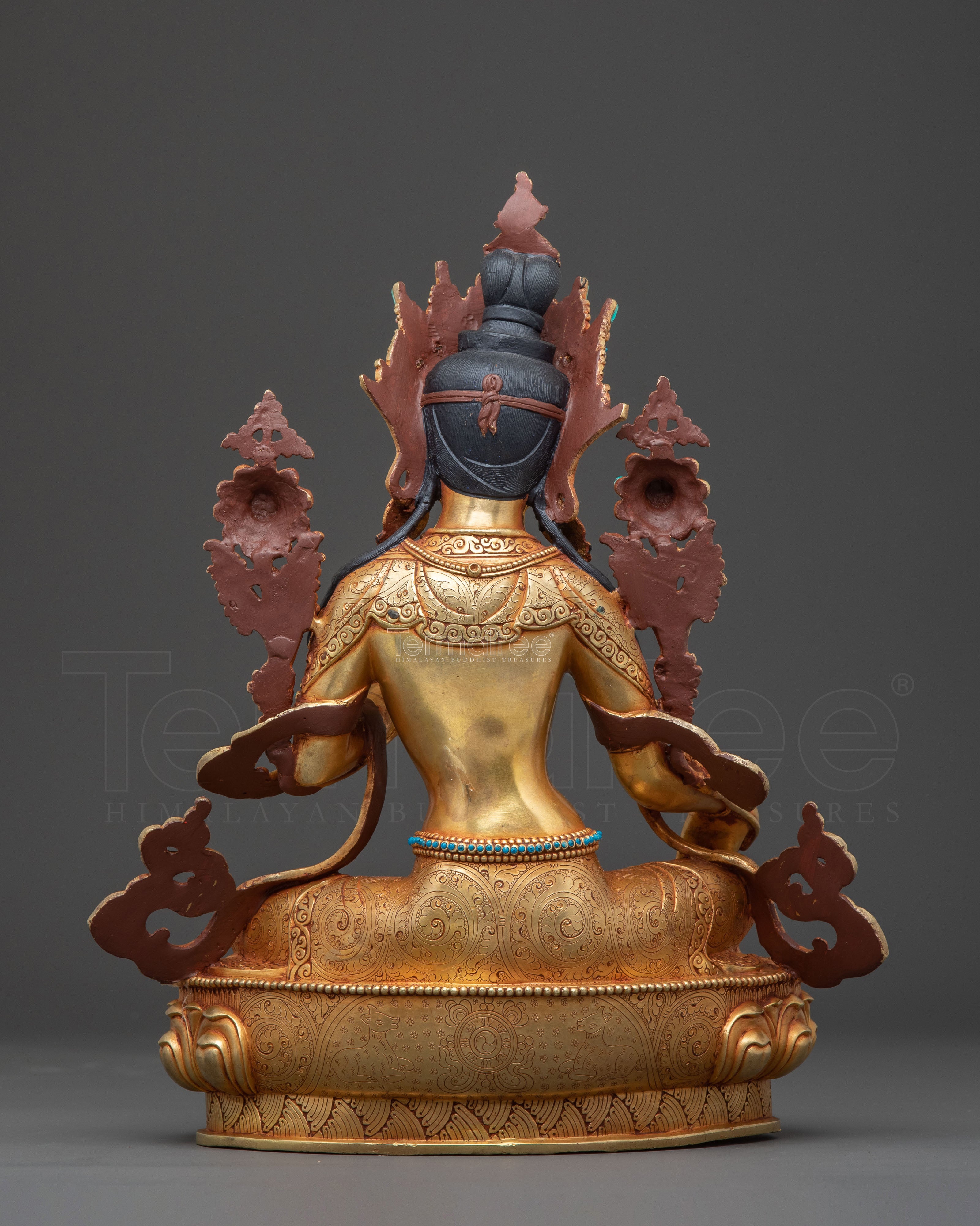 Green Tara Protector Statue | Sacred Sculpture for Spiritual Spaces