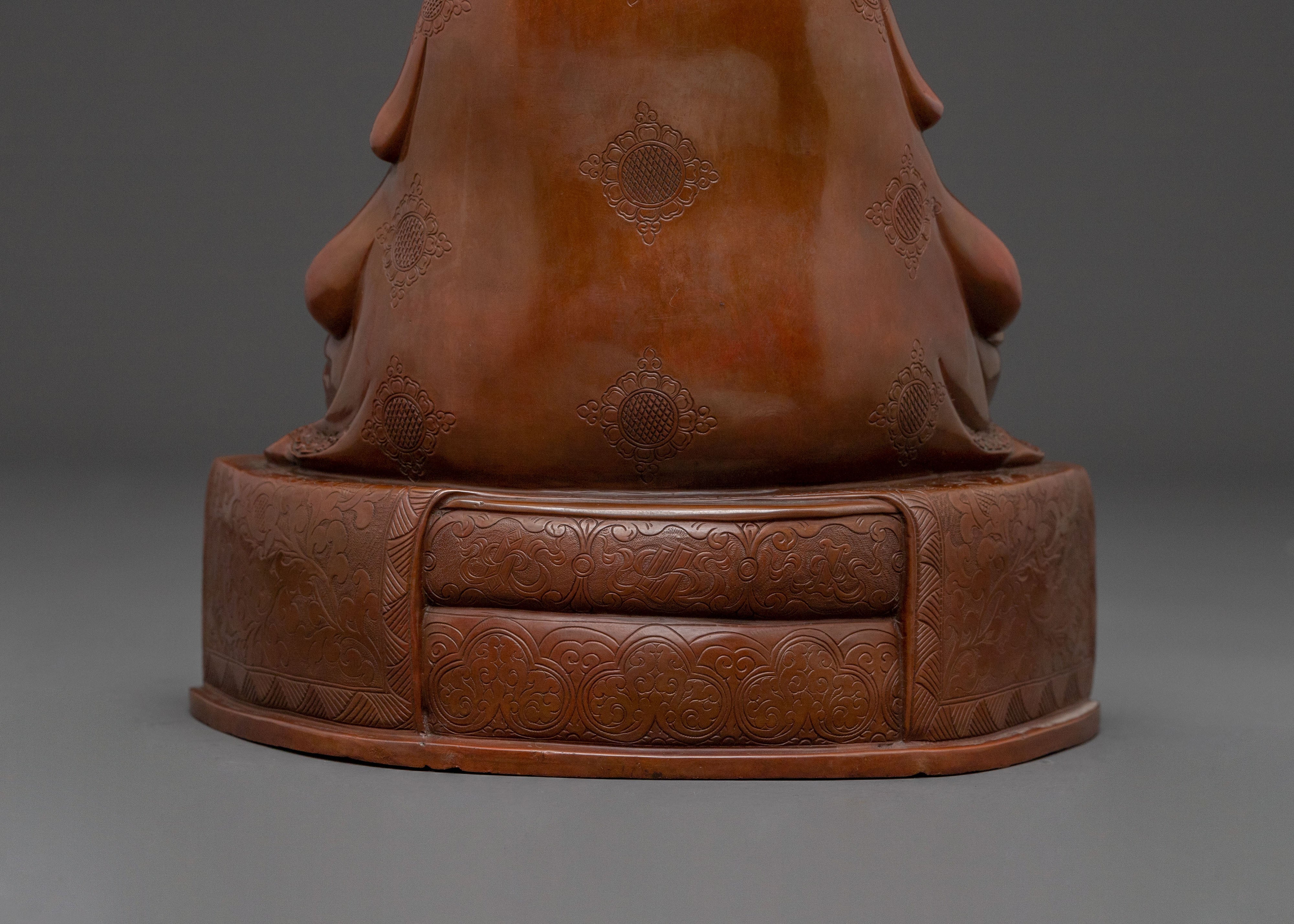 Marpha Serene Buddhist Statue with Silver Plating